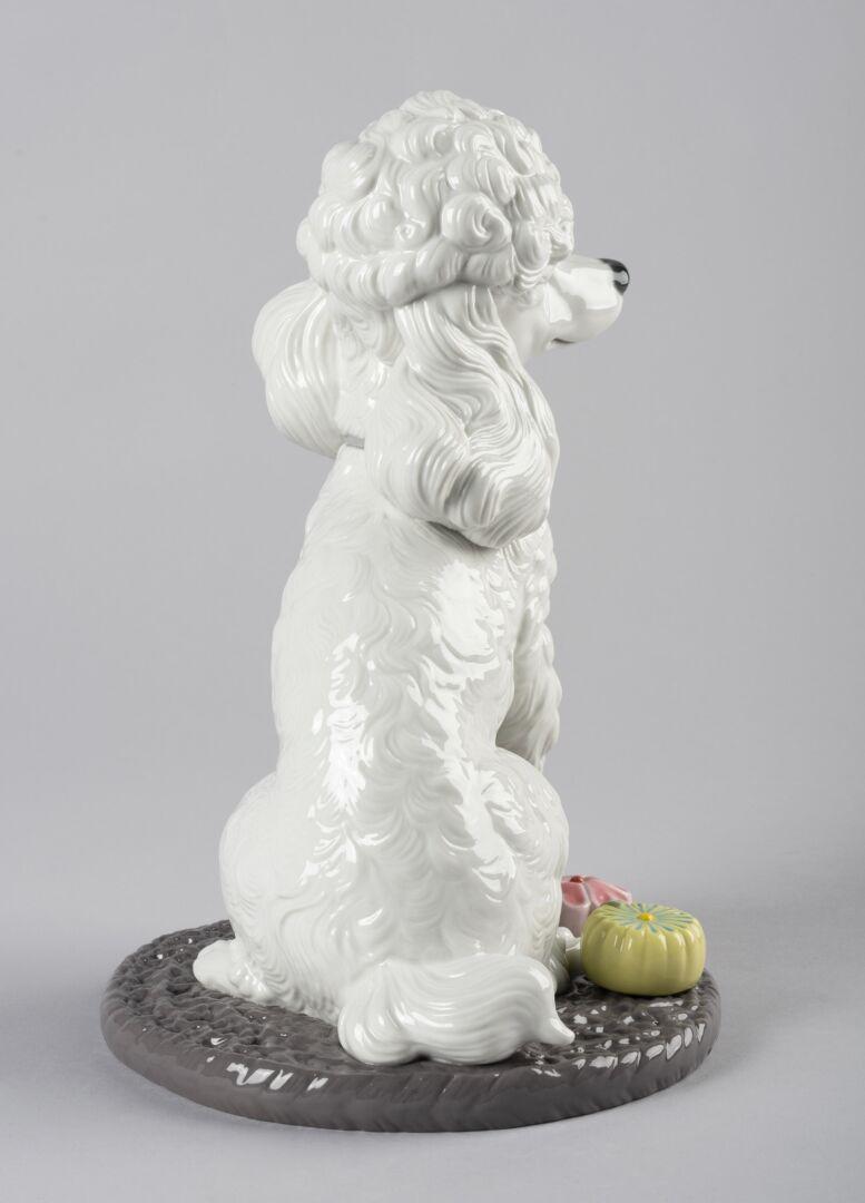 Spanish Lladró Poodle with Mochis Dog Figurine