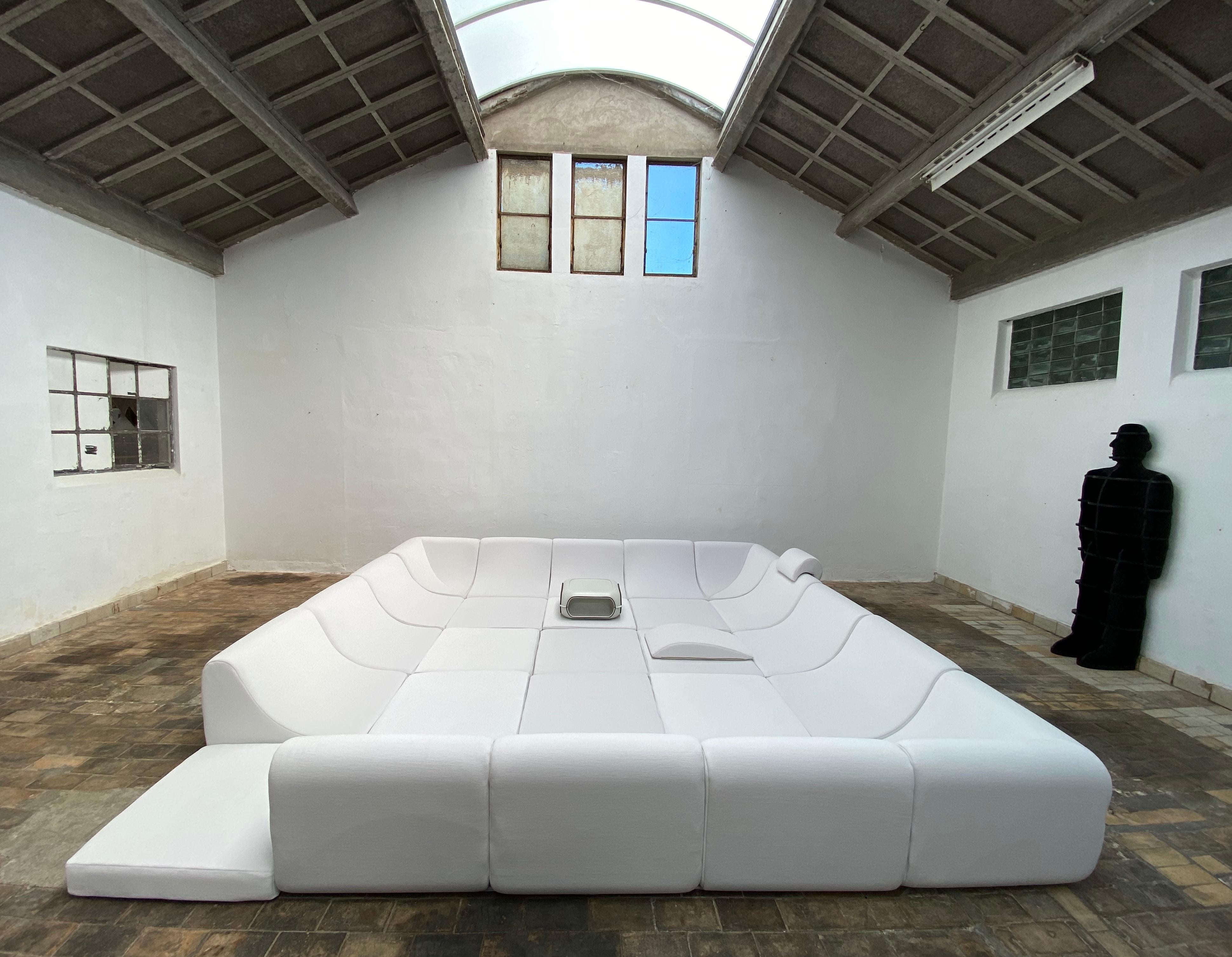 Modulares Sofa „Pool“ von Colani , Preis inklusive Neupolsterung und Wahl der Farbe 4