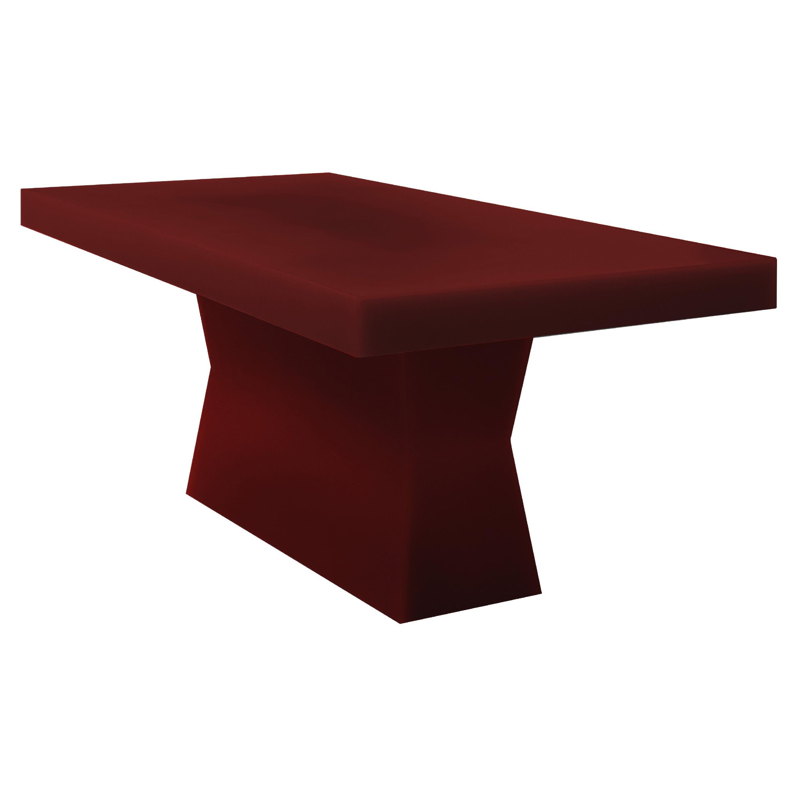 Pool Resin Dining Table In Burgundy by Facture, Represented by Tuleste Factory For Sale