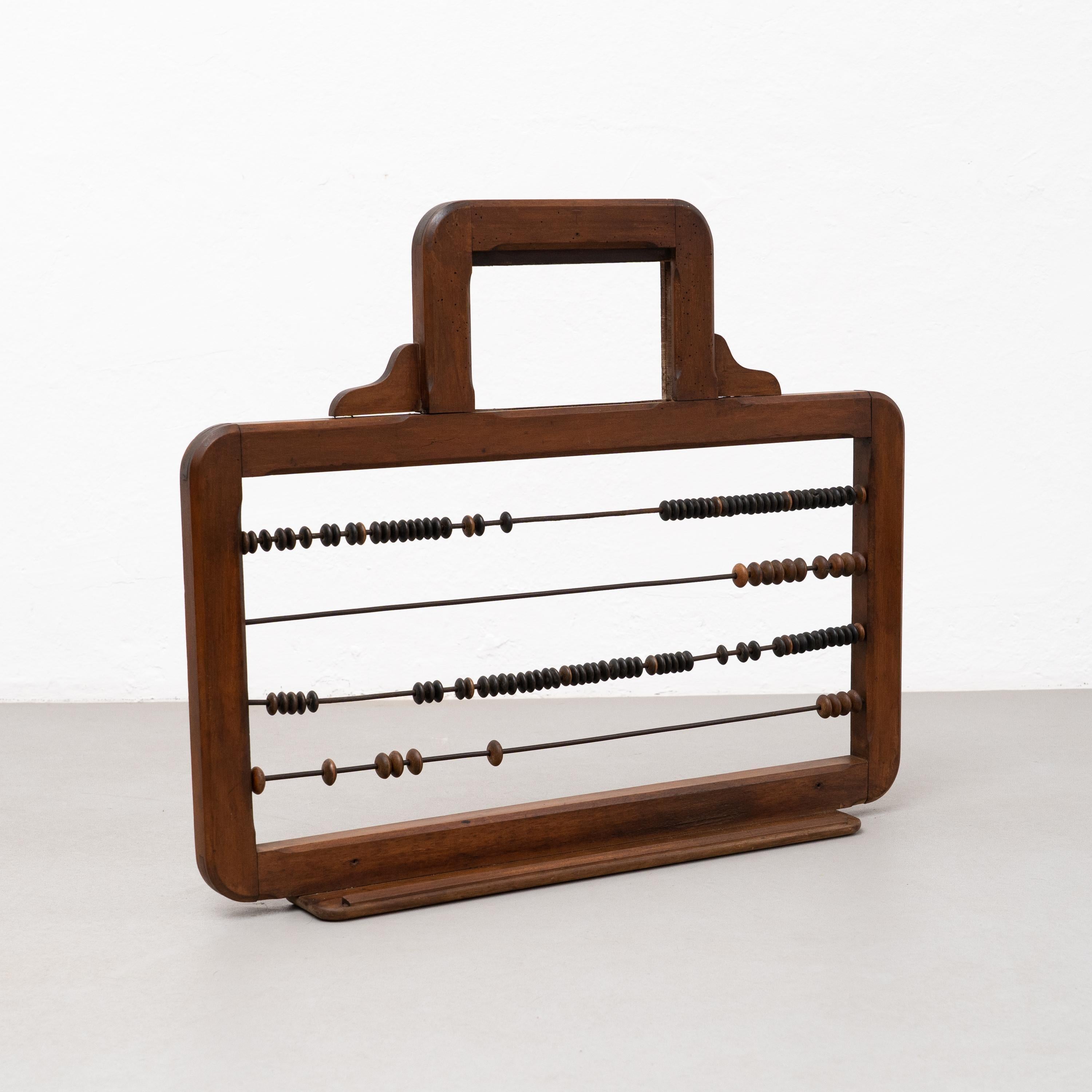 Wood Pool Score Board.    By unknown artist, circa 1960.    In original condition. For Sale