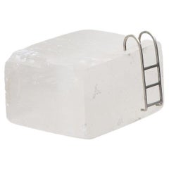 Pool Series, N774 White Optical Calcite Pool Steps Table Sculpture