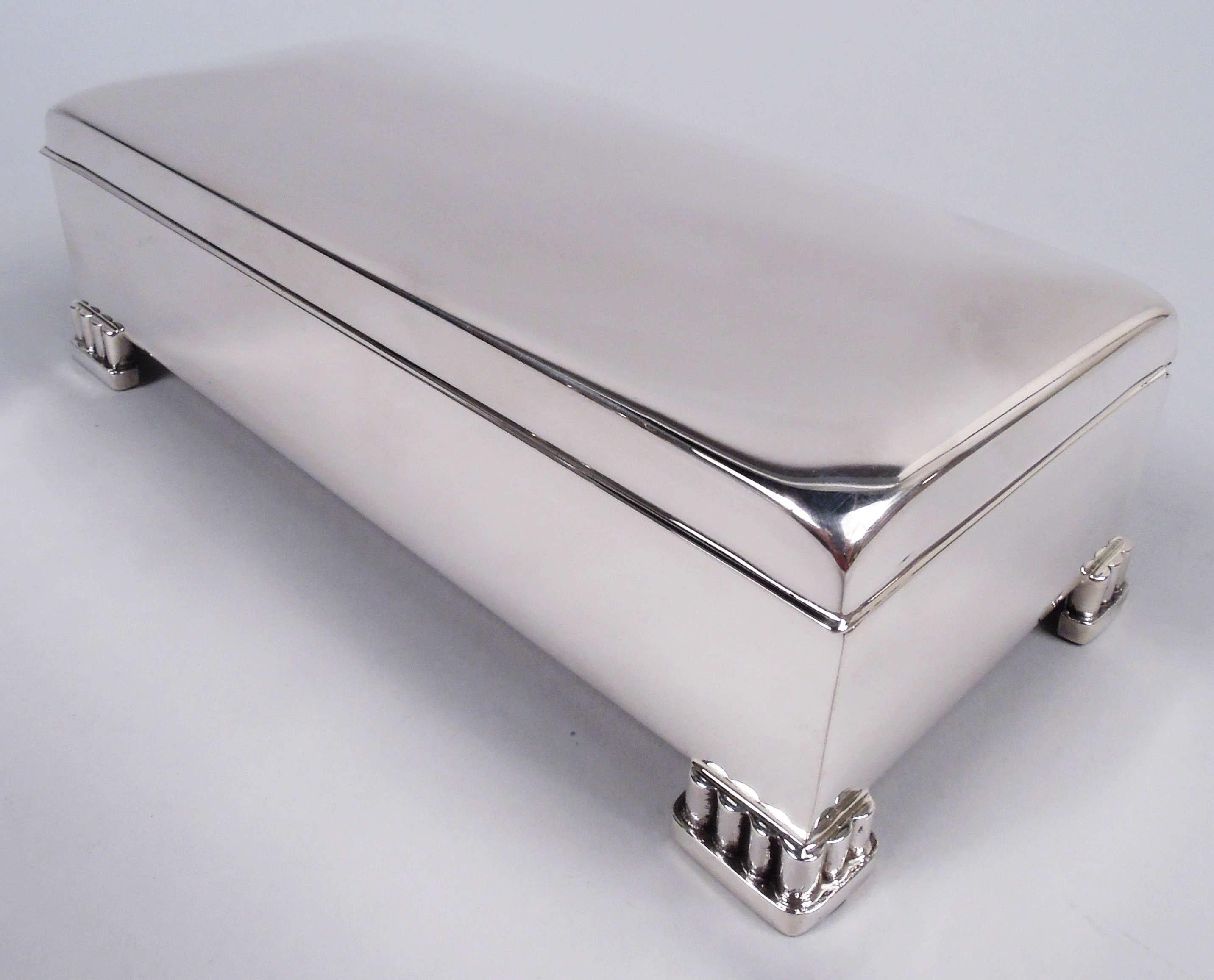 Mid-Century Modern Poole American Modern Sterling Silver Keepsake Box