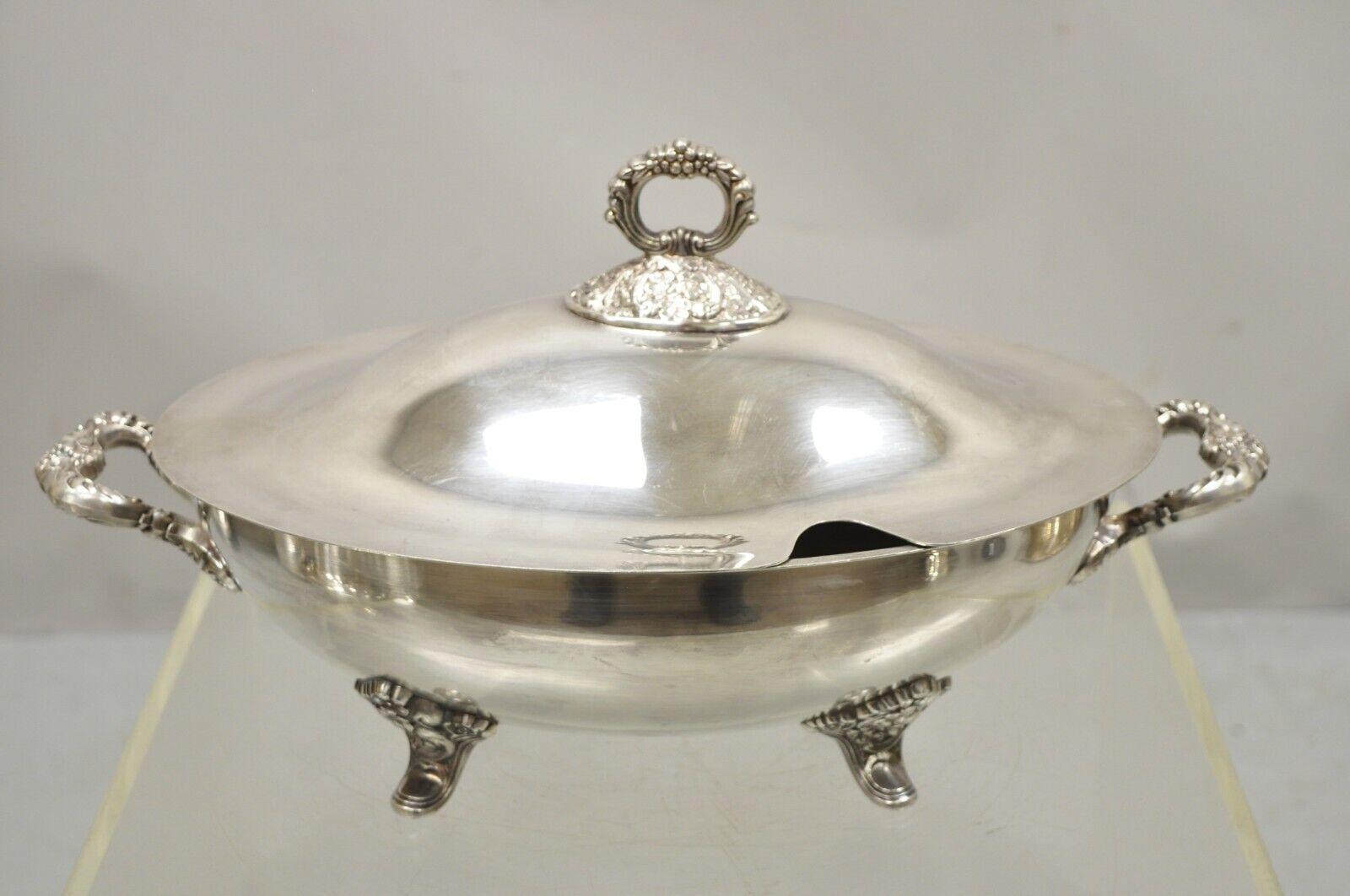 Poole Epca Lancaster Silver Plate Lidded Regency Style Soup Tureen Serving Bowl For Sale 8