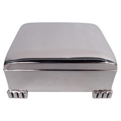 Poole Midcentury Modern Classical Sterling Silver Box