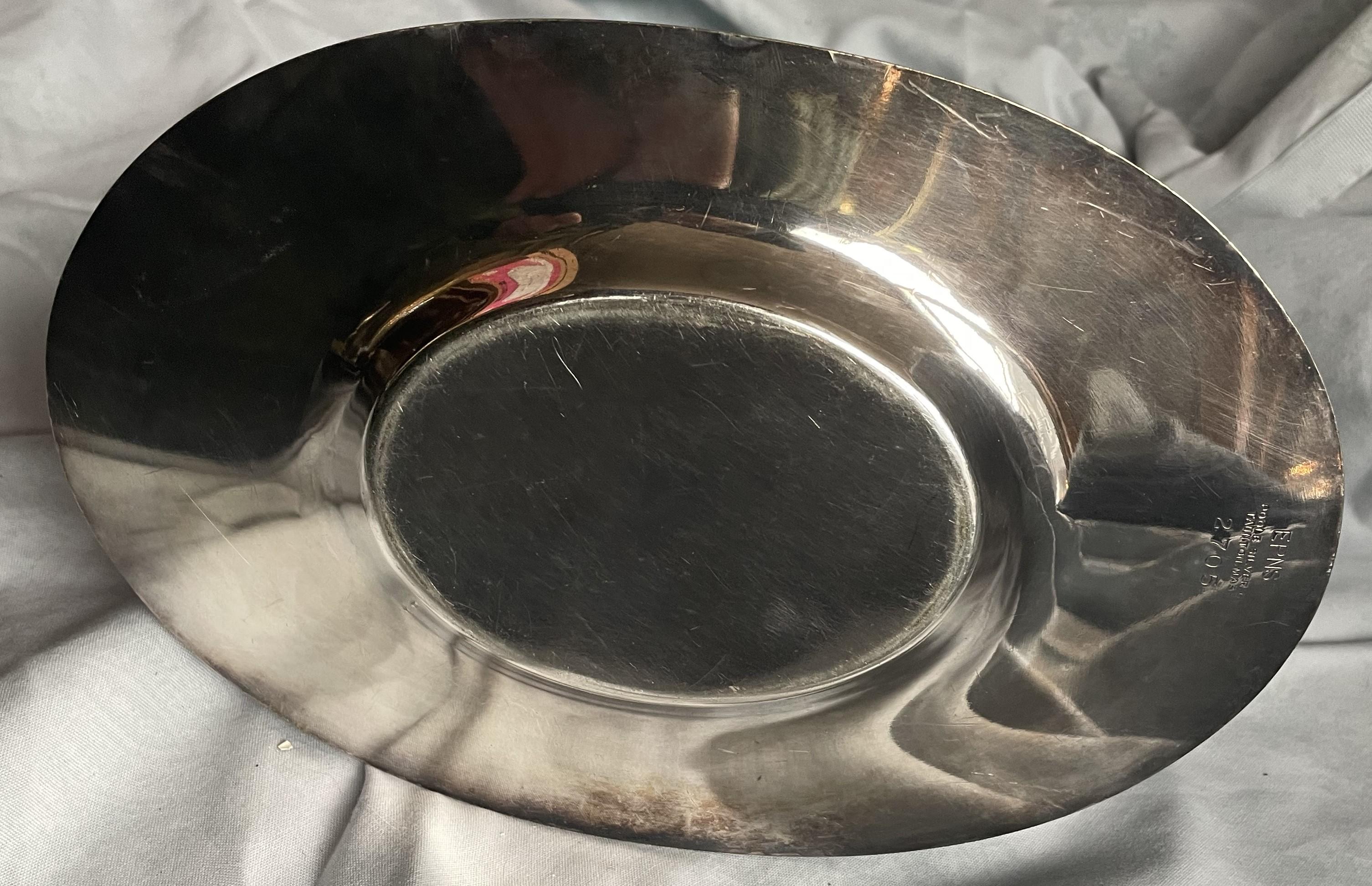 Poole Silver Co. Chariot en métal argenté EPNS avec sous-assiette attachée en vente 1