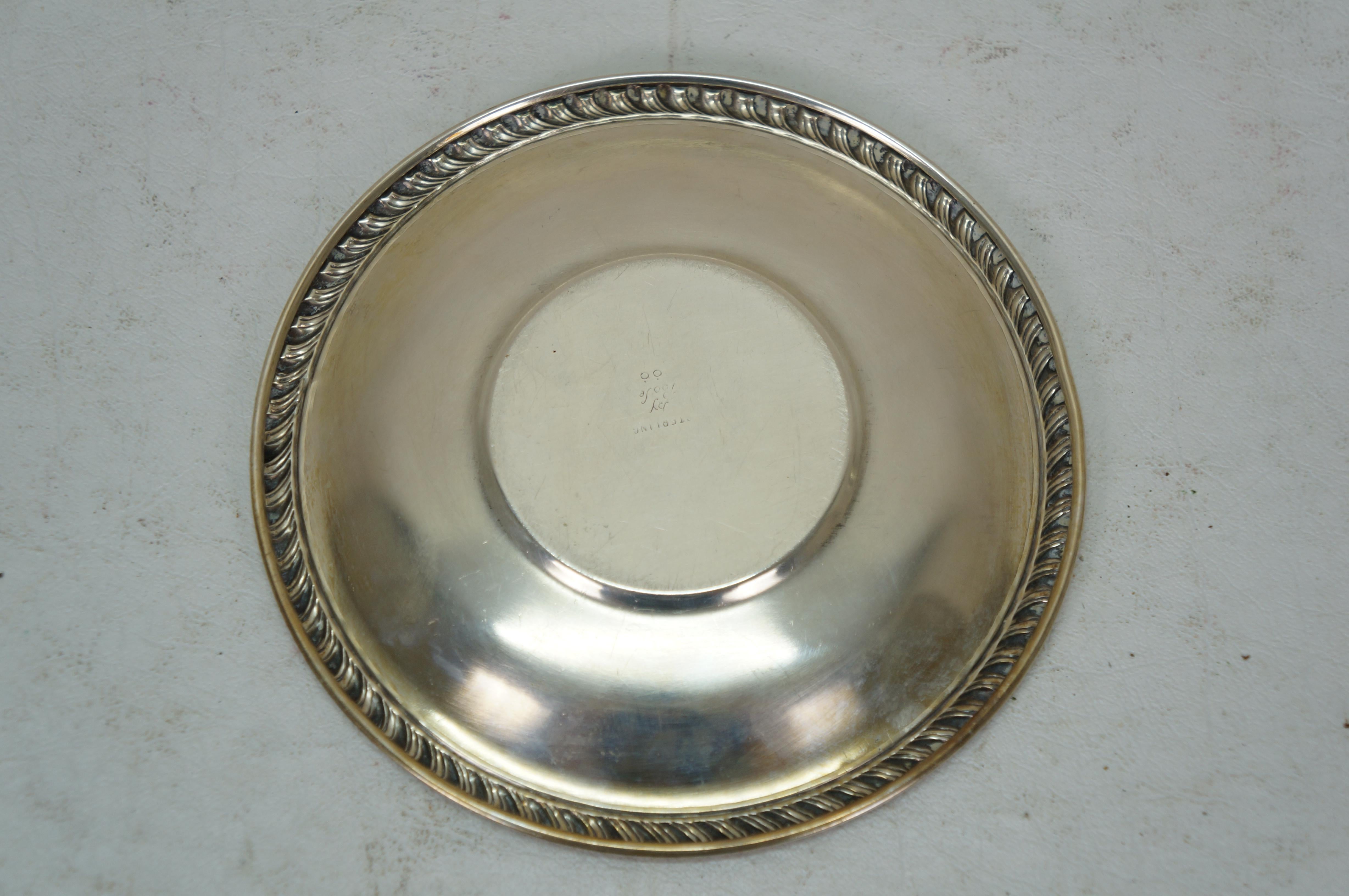 Poole Sterling Silber Sauce Sauciere Creamer Pitcher & Unterteller 182 g (Sterlingsilber) im Angebot