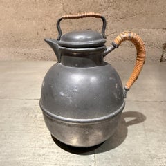 Pooles Pewter H M 3 Taunton Mass Small Personal Teapot Mid Century