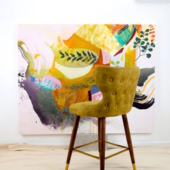 Avoir tant de choses à l'intérieur, Technique mixte sur toile