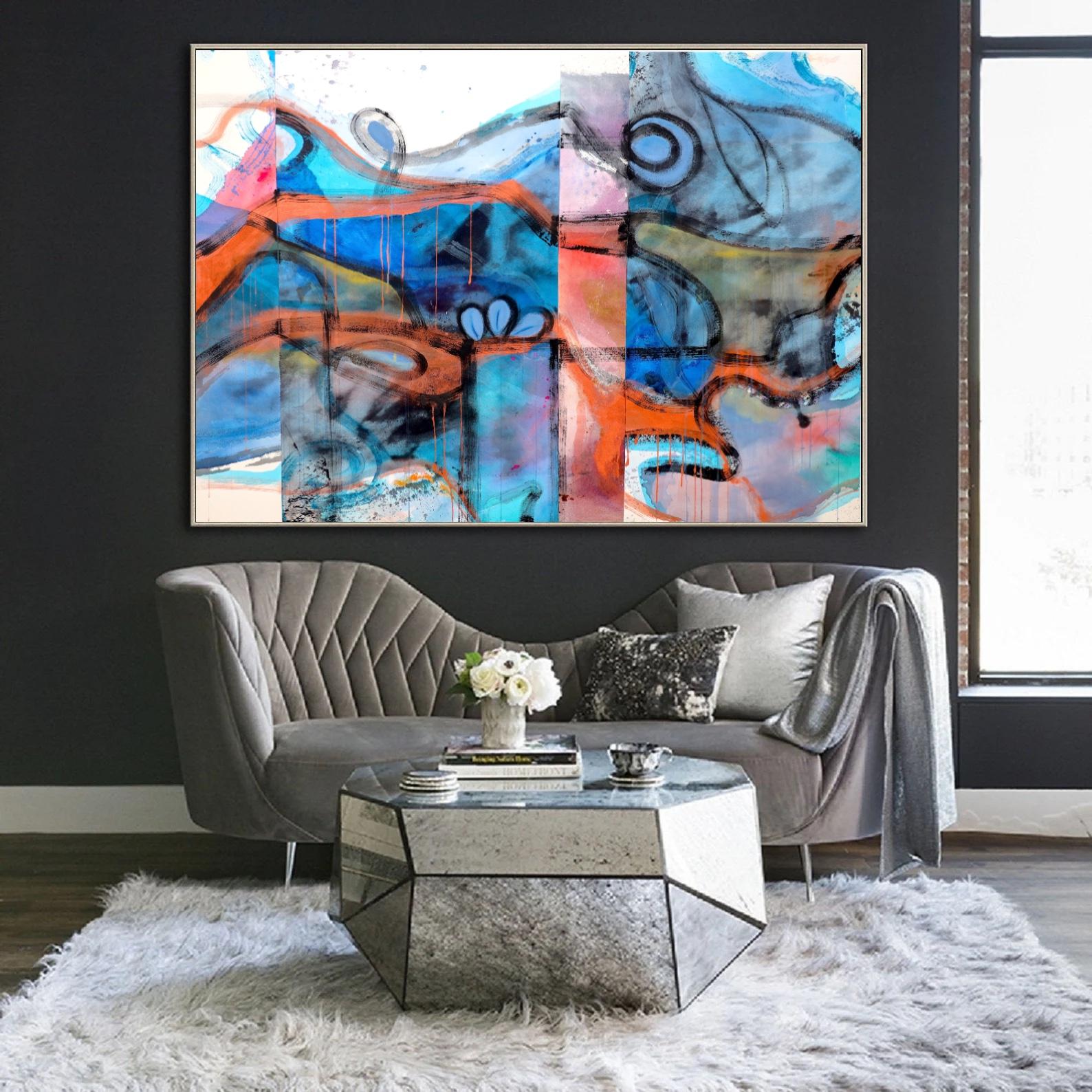 Do it anyway
60 x 48 x 2, 9 lbs 
Acrylic Painting
Hand signed by artist 

Artist's Commentary: 
