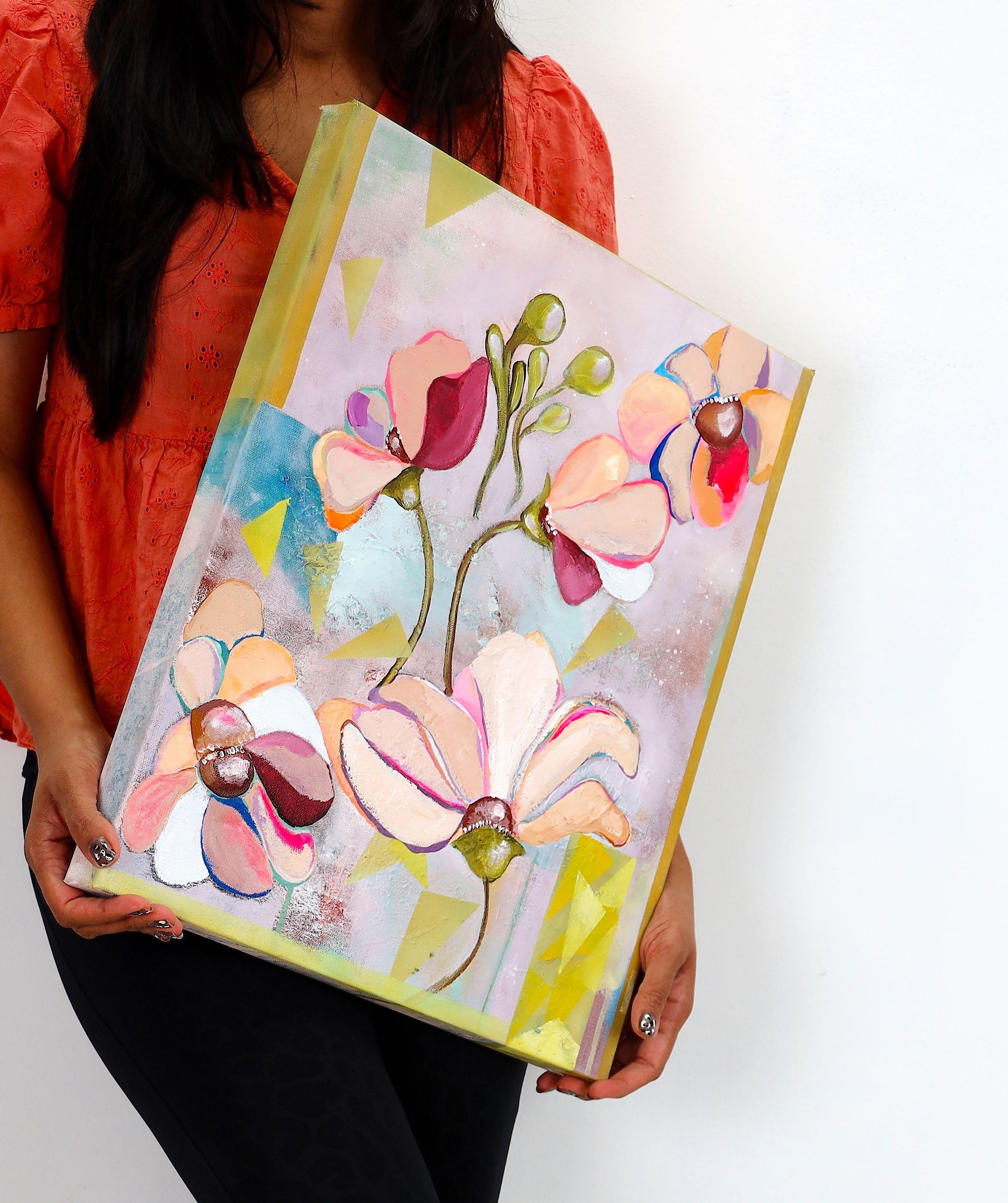 Eden, Gemälde, Acryl auf Leinwand (Impressionismus), Painting, von Poonam Choudhary