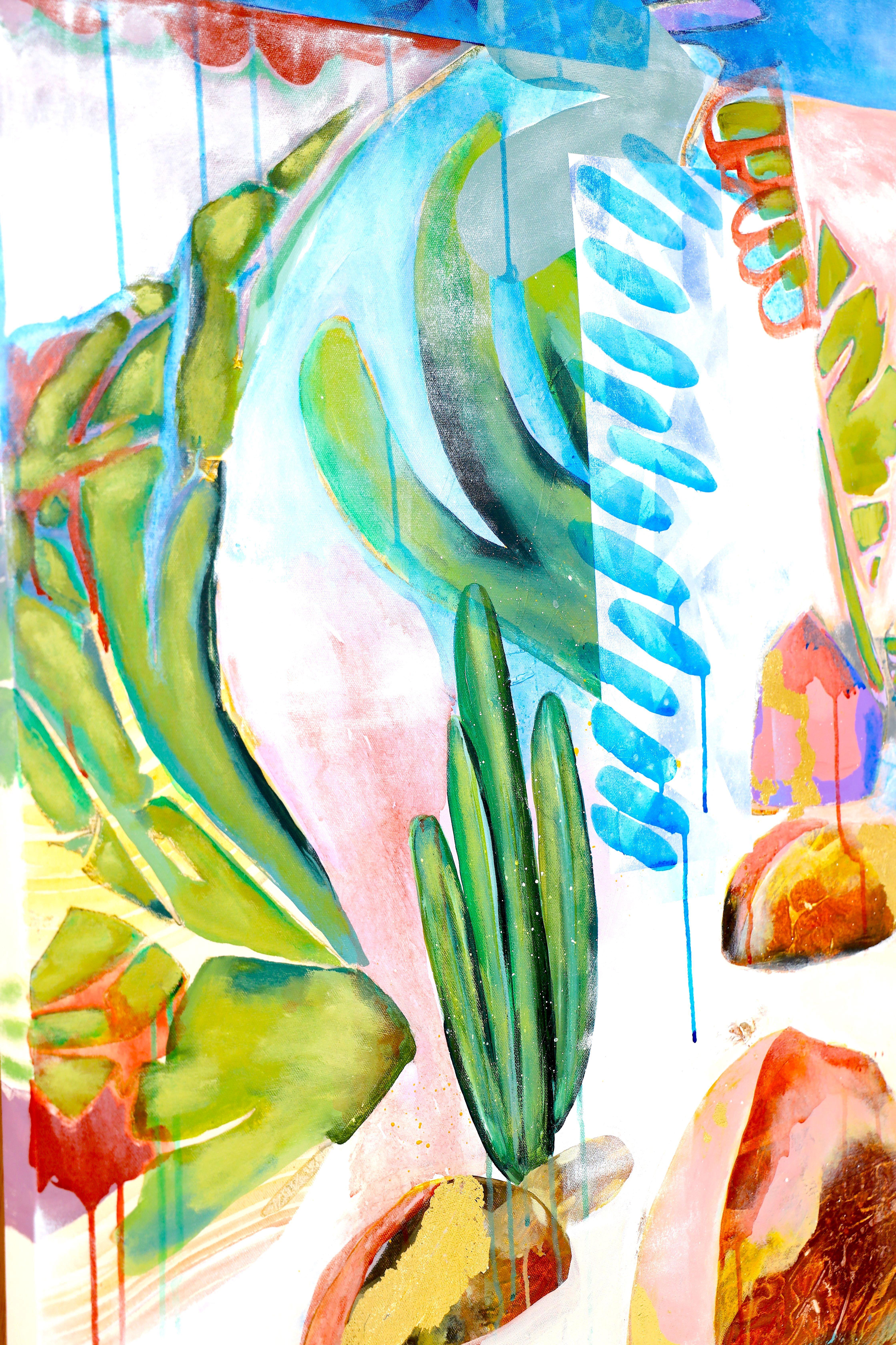 Trouver un chemin, peinture acrylique sur toile en vente 1