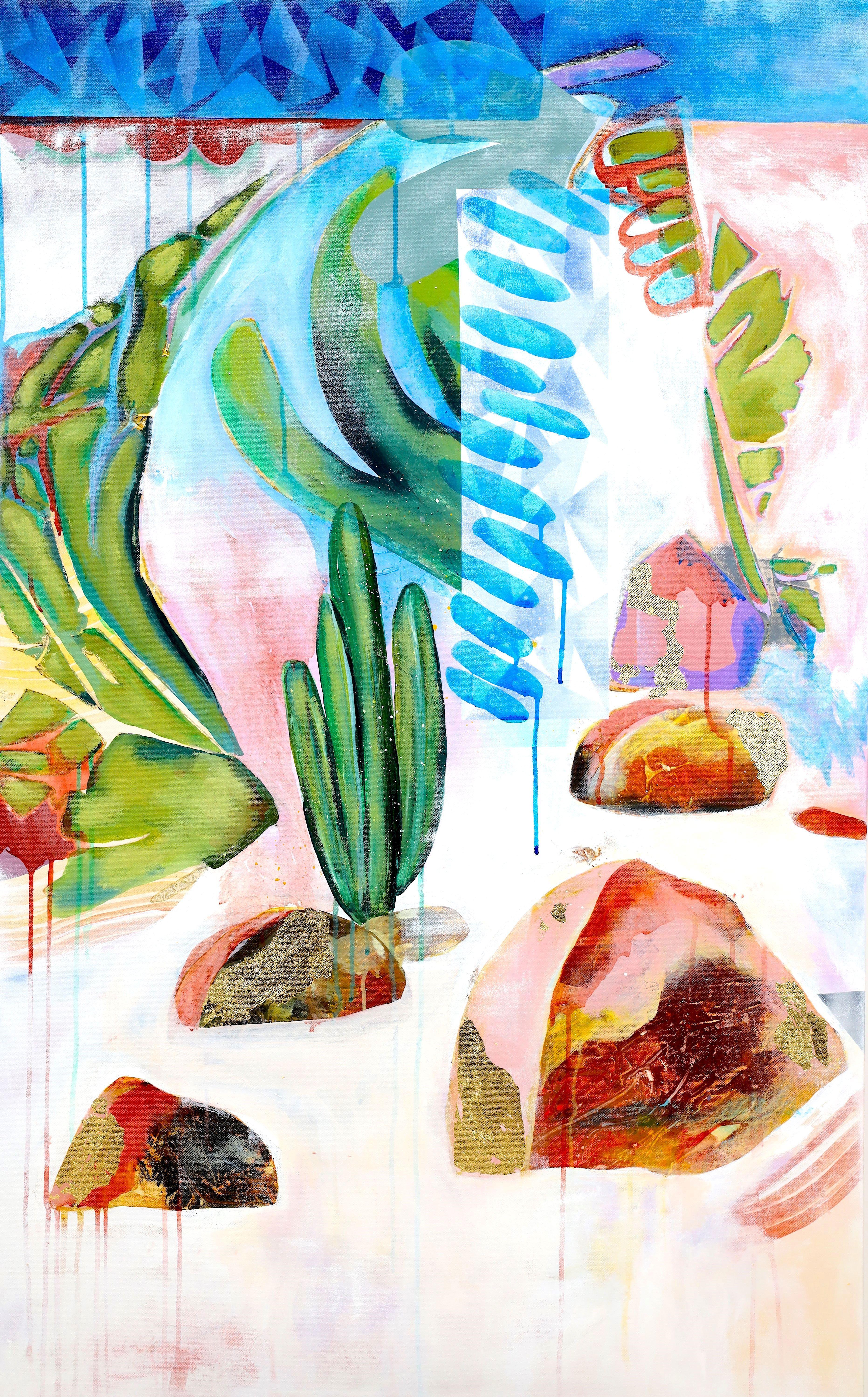 Trouver un chemin, peinture acrylique sur toile - Painting de Poonam Choudhary