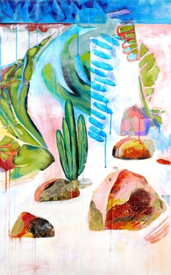 Trouver un chemin, peinture acrylique sur toile