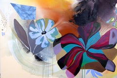 Résister au présent, peinture impressionniste abstraite contemporaine originale