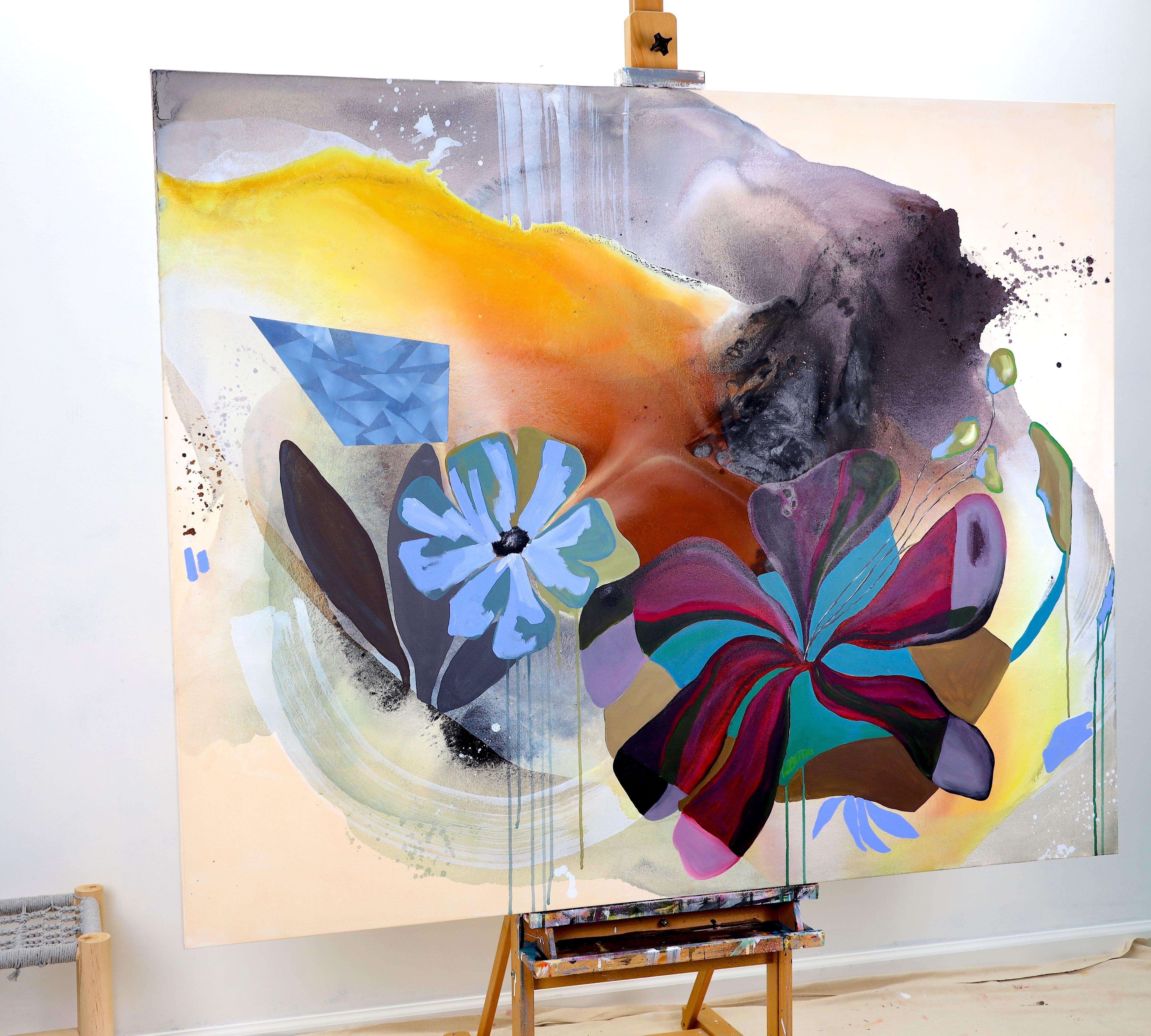 Resisting the present, Gemälde, Acryl auf Leinwand im Angebot 1