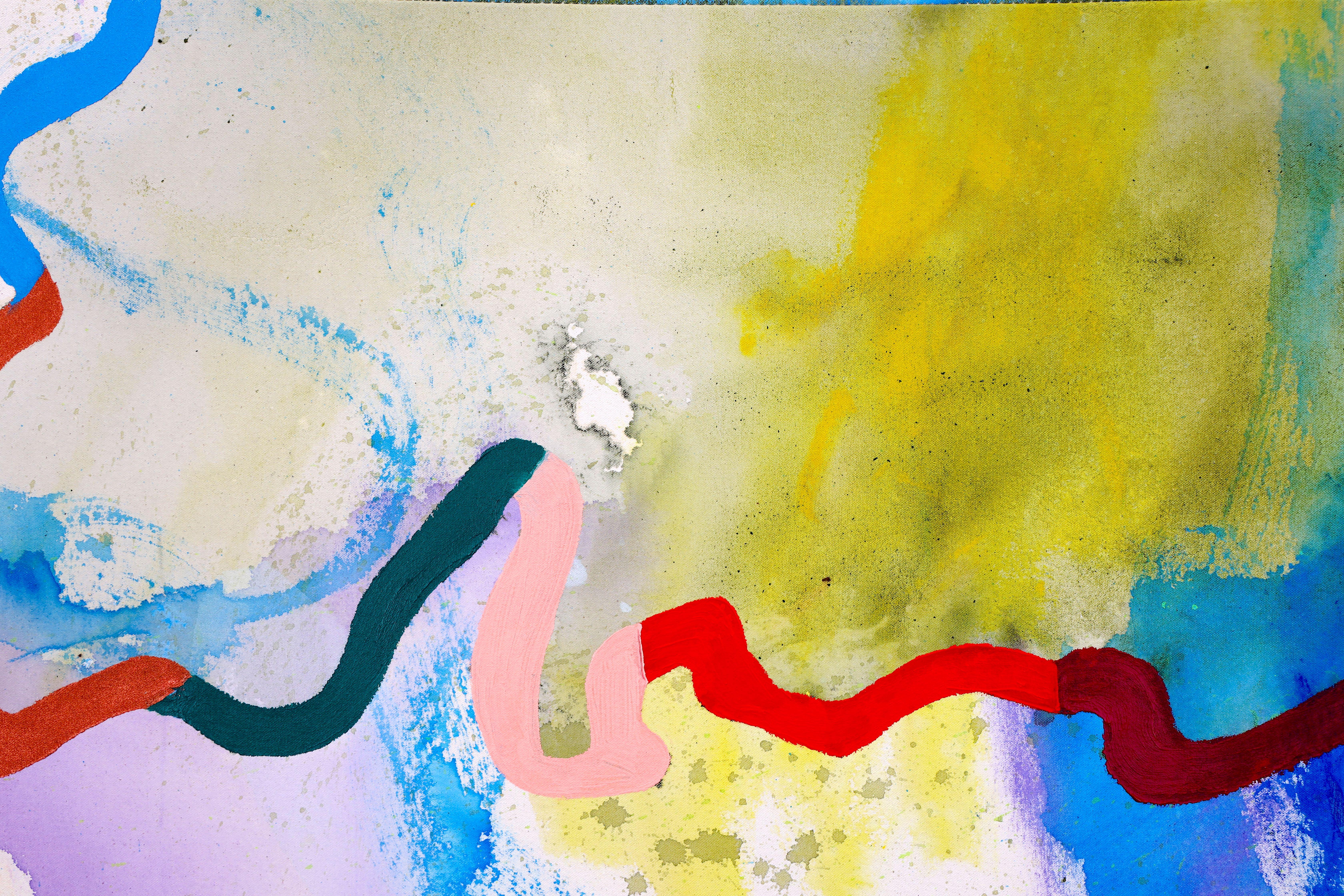 Ohne unsere Genehmigung – Abstrakt-expressionistisches Acrylgemälde – Painting von Poonam Choudhary