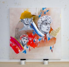 Man up, Mixed Media on Canvas