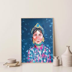 Bliss Queen, peinture, acrylique sur toile