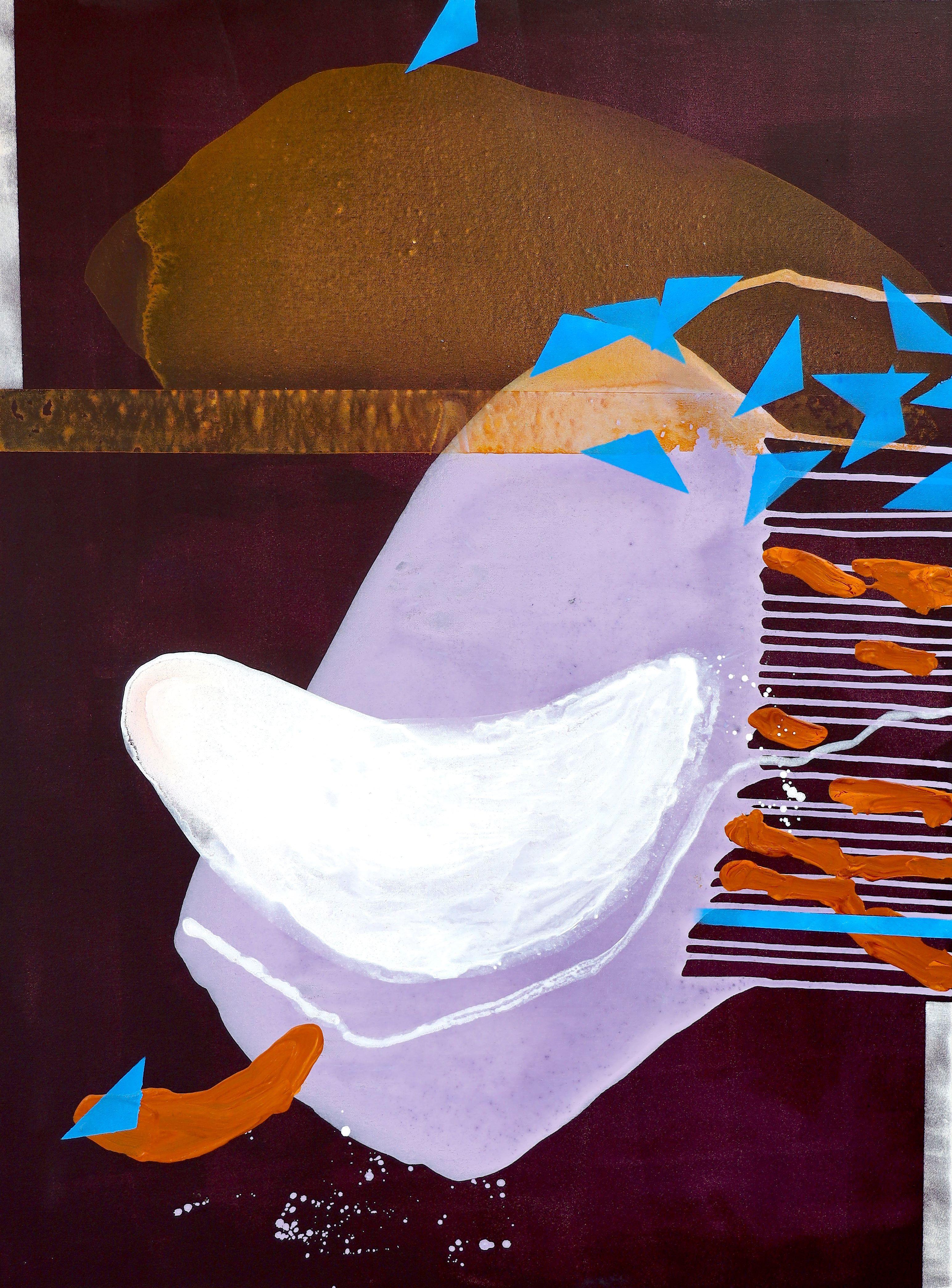 She needs love 00, Gemälde, Acryl auf Leinwand – Painting von Poonam choudhary