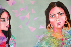 Sisters, Painting, Acrylic on Canvas