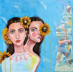 Dos caras, Pintura, Acrílico sobre lienzo