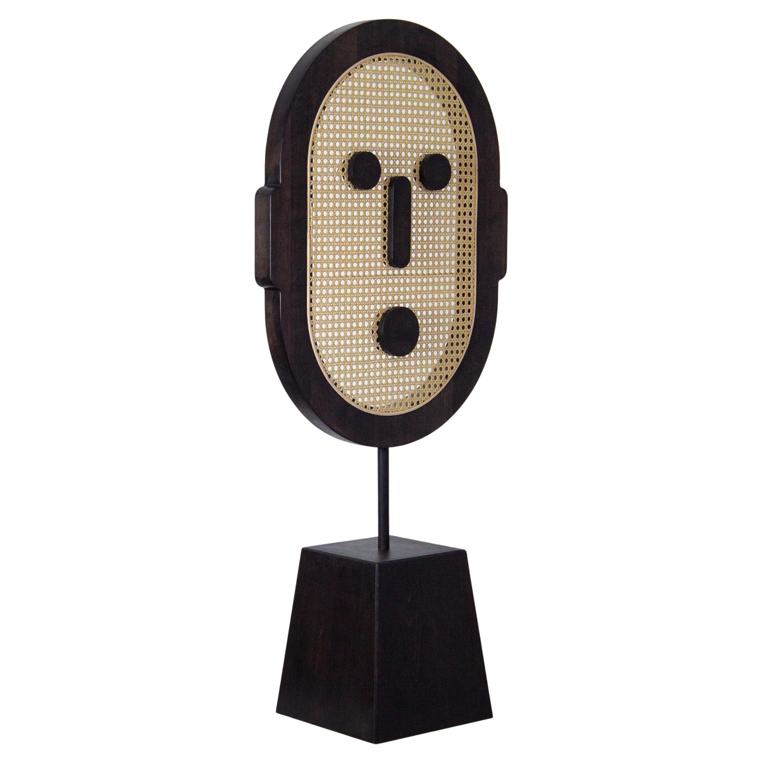 Poorex Face Rattan Mask Decorative Object by Nów