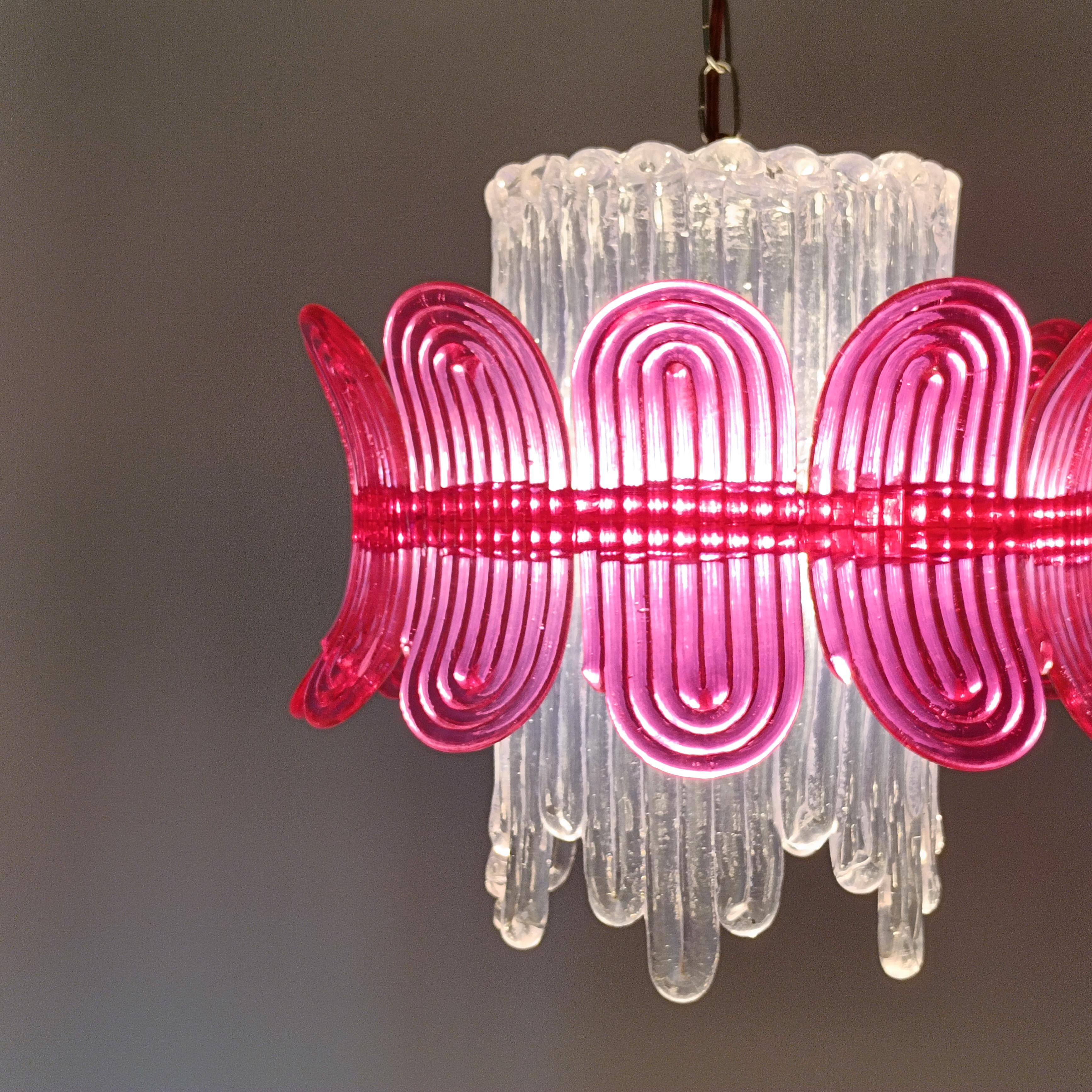 Pop Art et A Space. Lampe suspendue en acrylique Ice, Espagne, 1970 en vente 3
