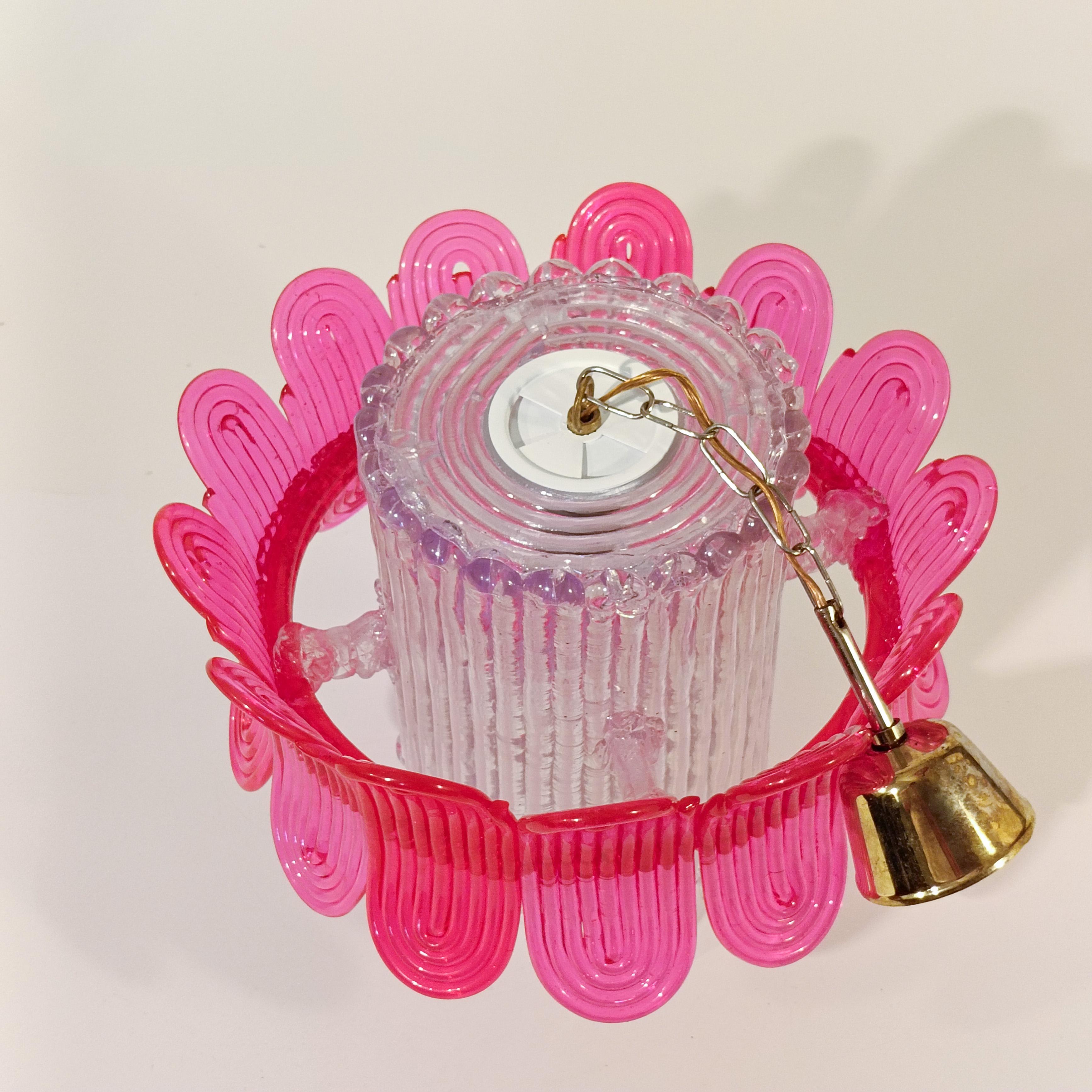 Pop Art et A Space. Lampe suspendue en acrylique Ice, Espagne, 1970 en vente 7