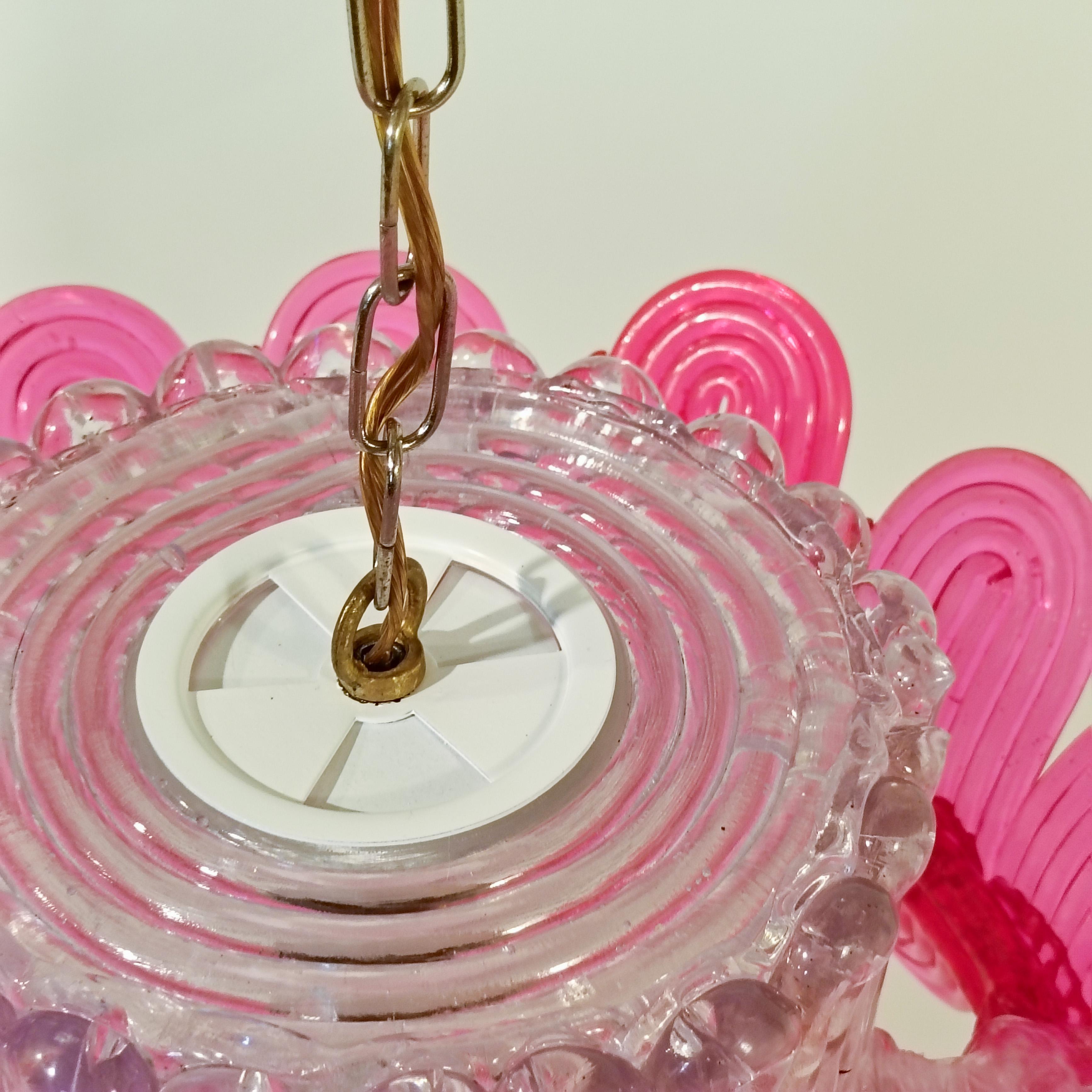 Pop Art et A Space. Lampe suspendue en acrylique Ice, Espagne, 1970 en vente 8
