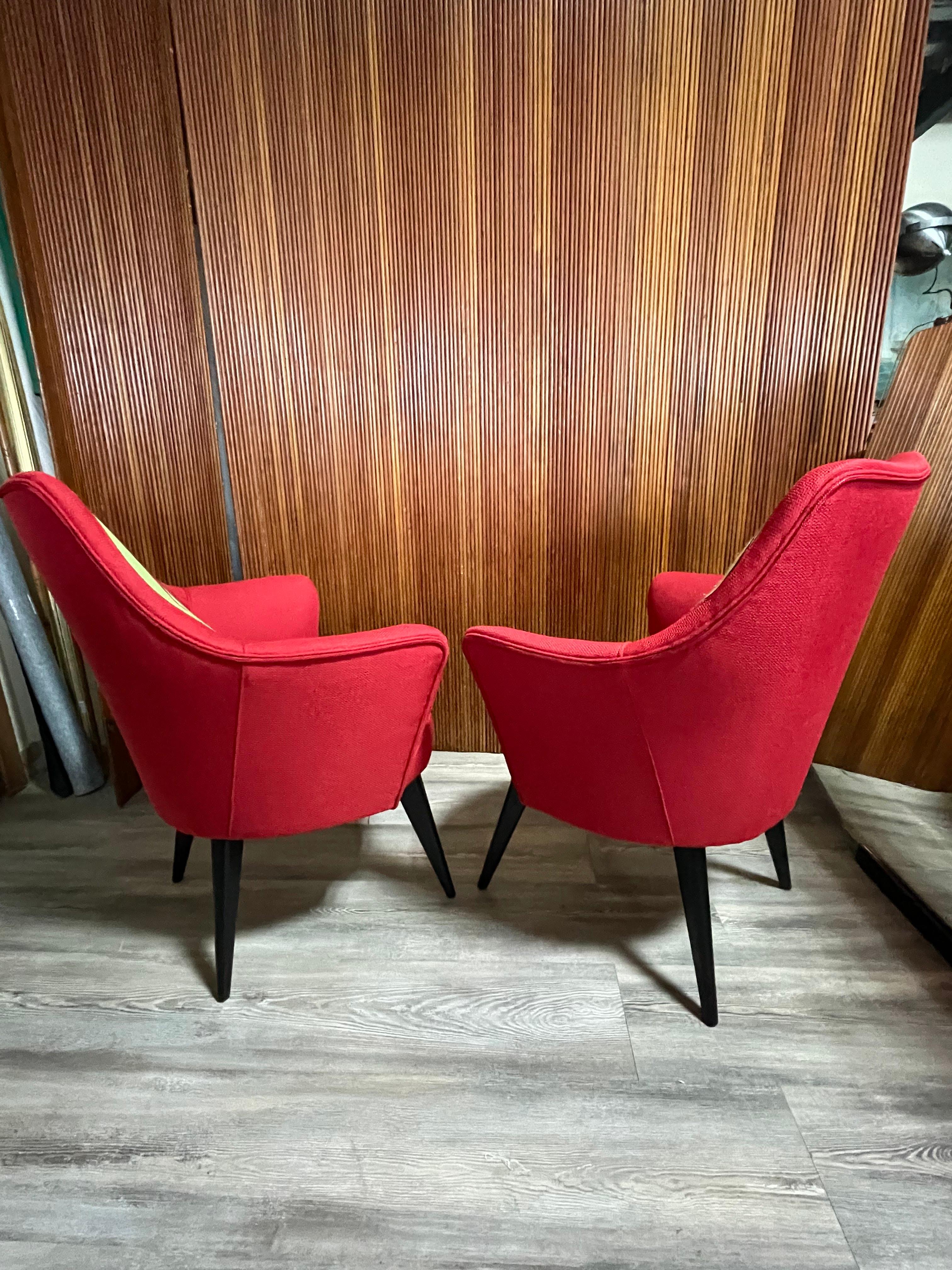 Pop-Art Armchairs, Italy, 1950 For Sale 7