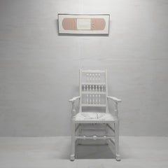 Pop Art Bandage Mixed Media, Circa 1950s Unsigned