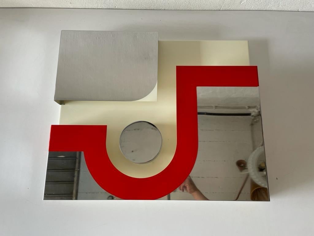 Pop Art Bauhaus Design XL Wall Lamp, 1970s, Italy In Good Condition For Sale In Hagenbach, DE