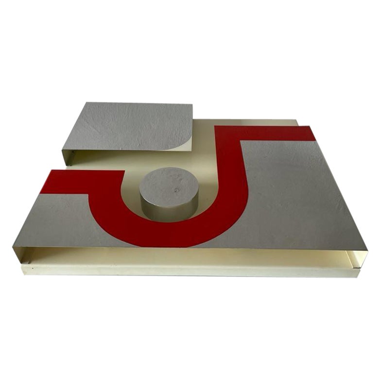 Lámpara de pared XL de diseño Pop Art Bauhaus, años 70, Italia