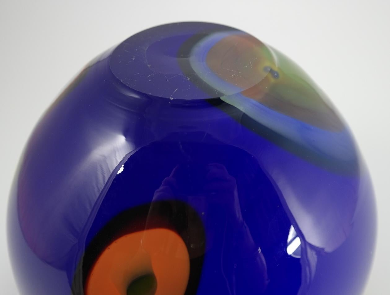 Late 20th Century Pop Art Blown Glass Bowl Centerpiece
