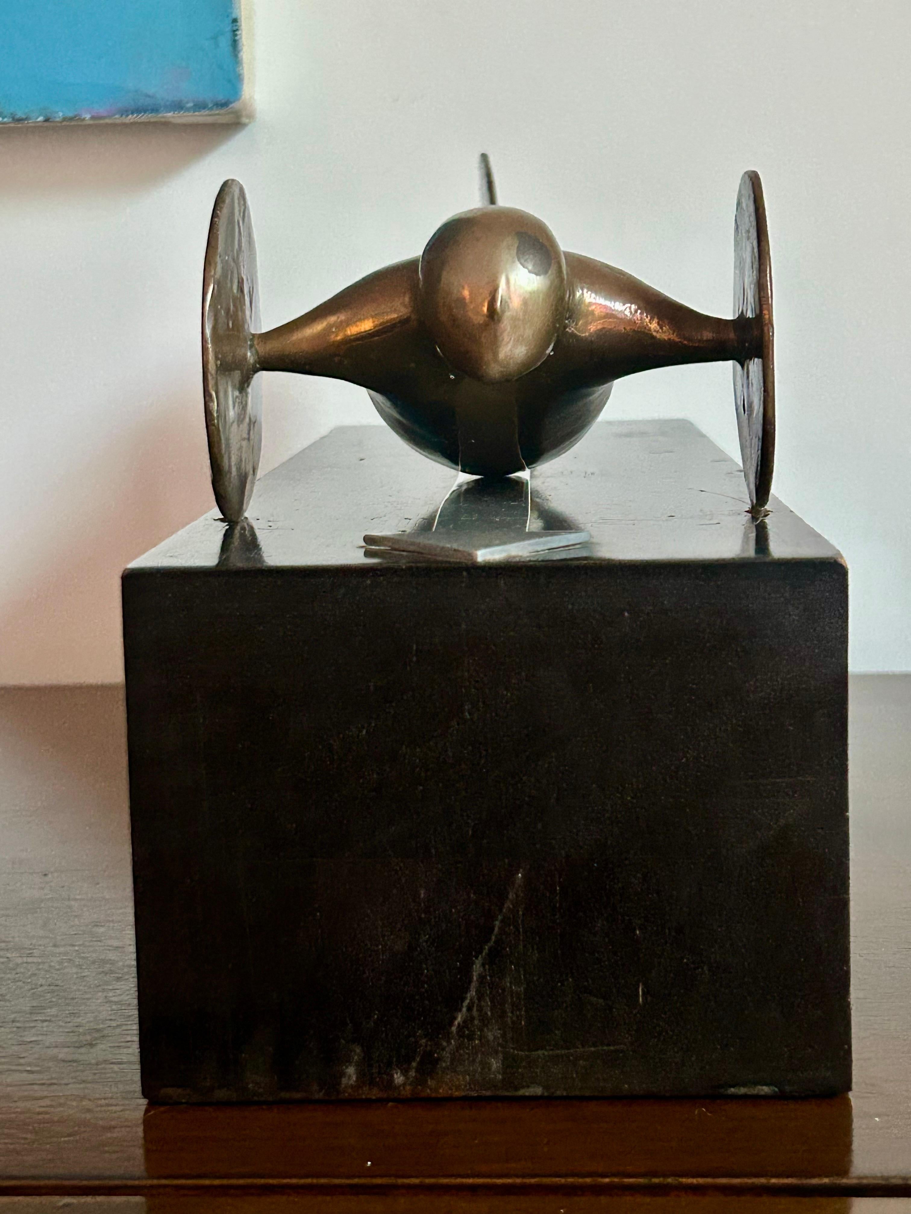 Pop Art Bronze Auto-Man Sculpture after Trova For Sale 5
