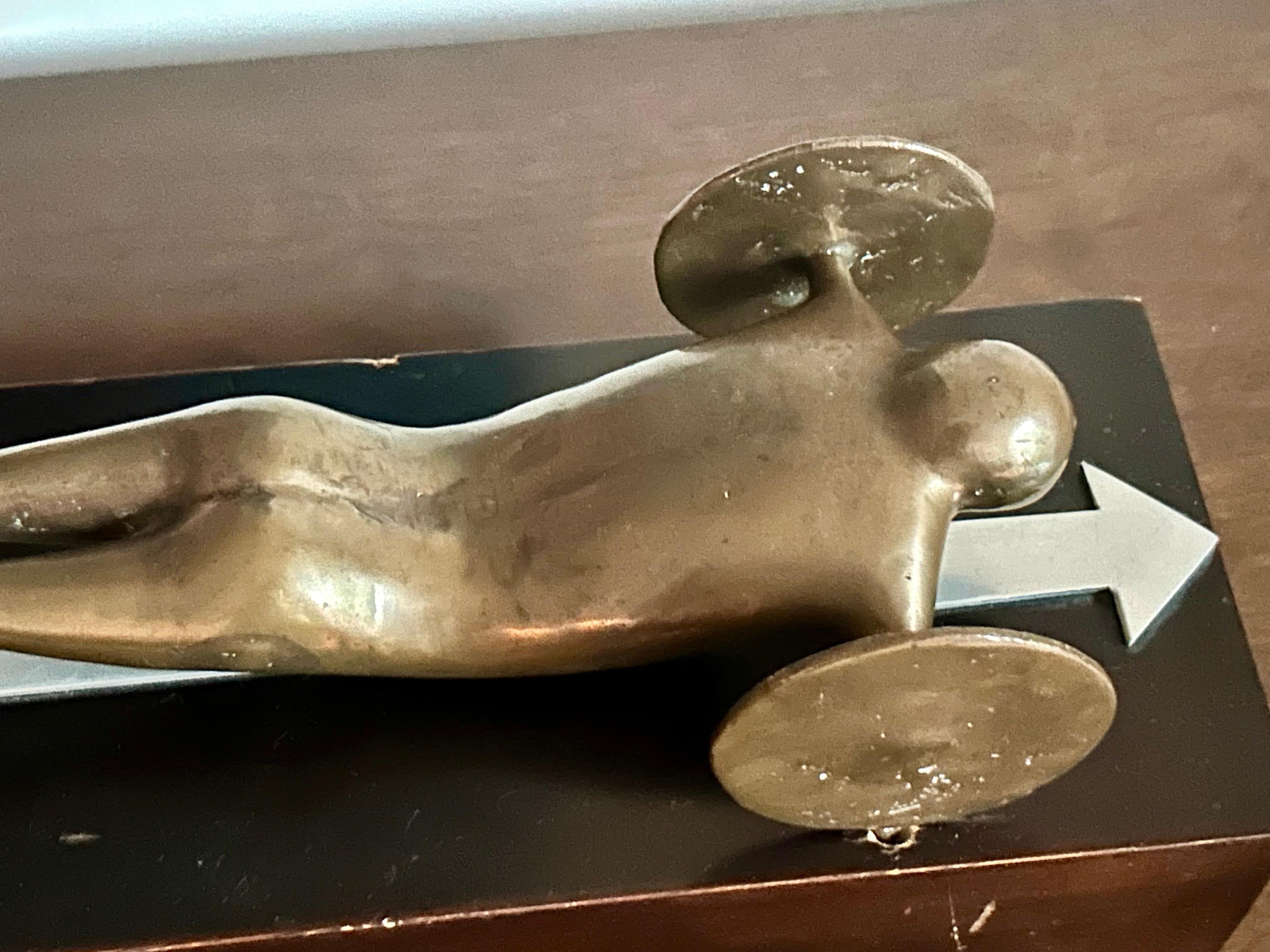 Pop Art Bronze Auto-Man Sculpture after Trova For Sale 9