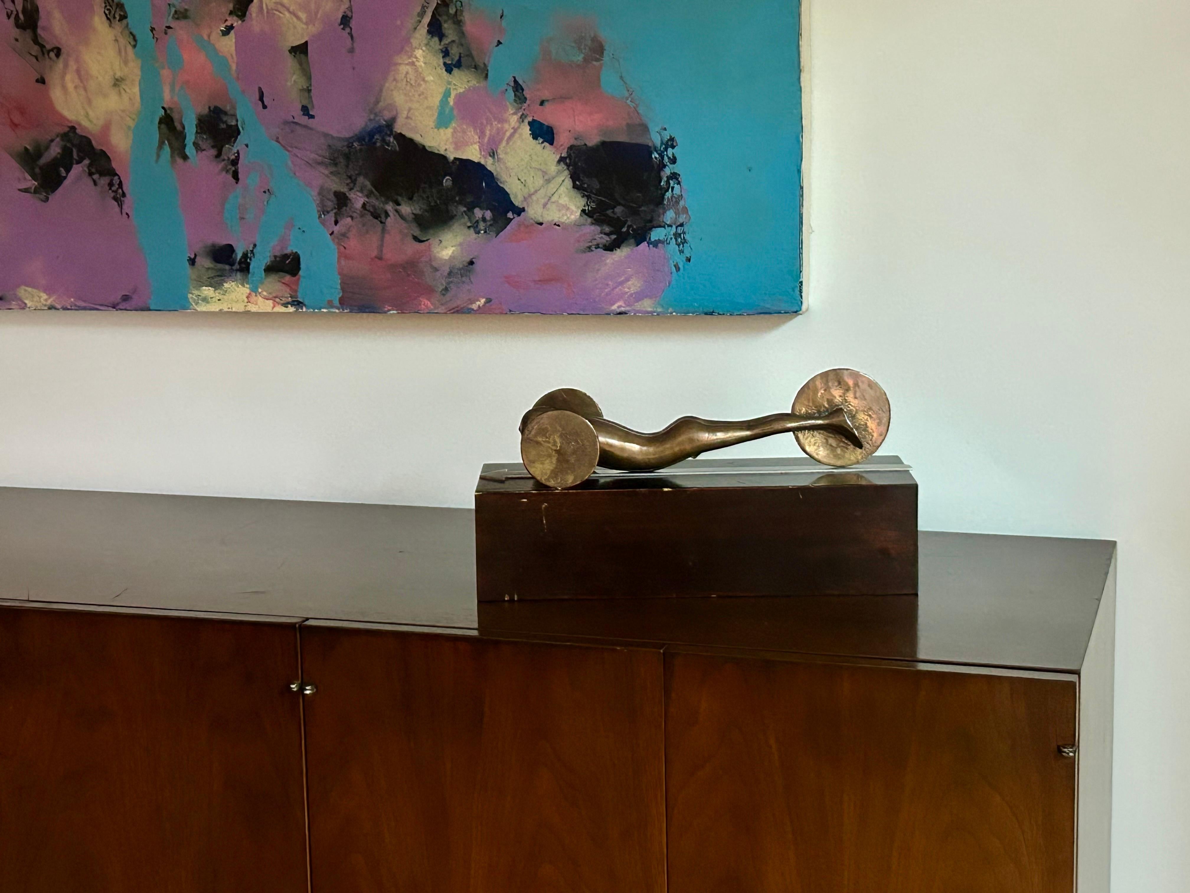 Pop Art Bronze Auto-Man Sculpture after Trova For Sale 10
