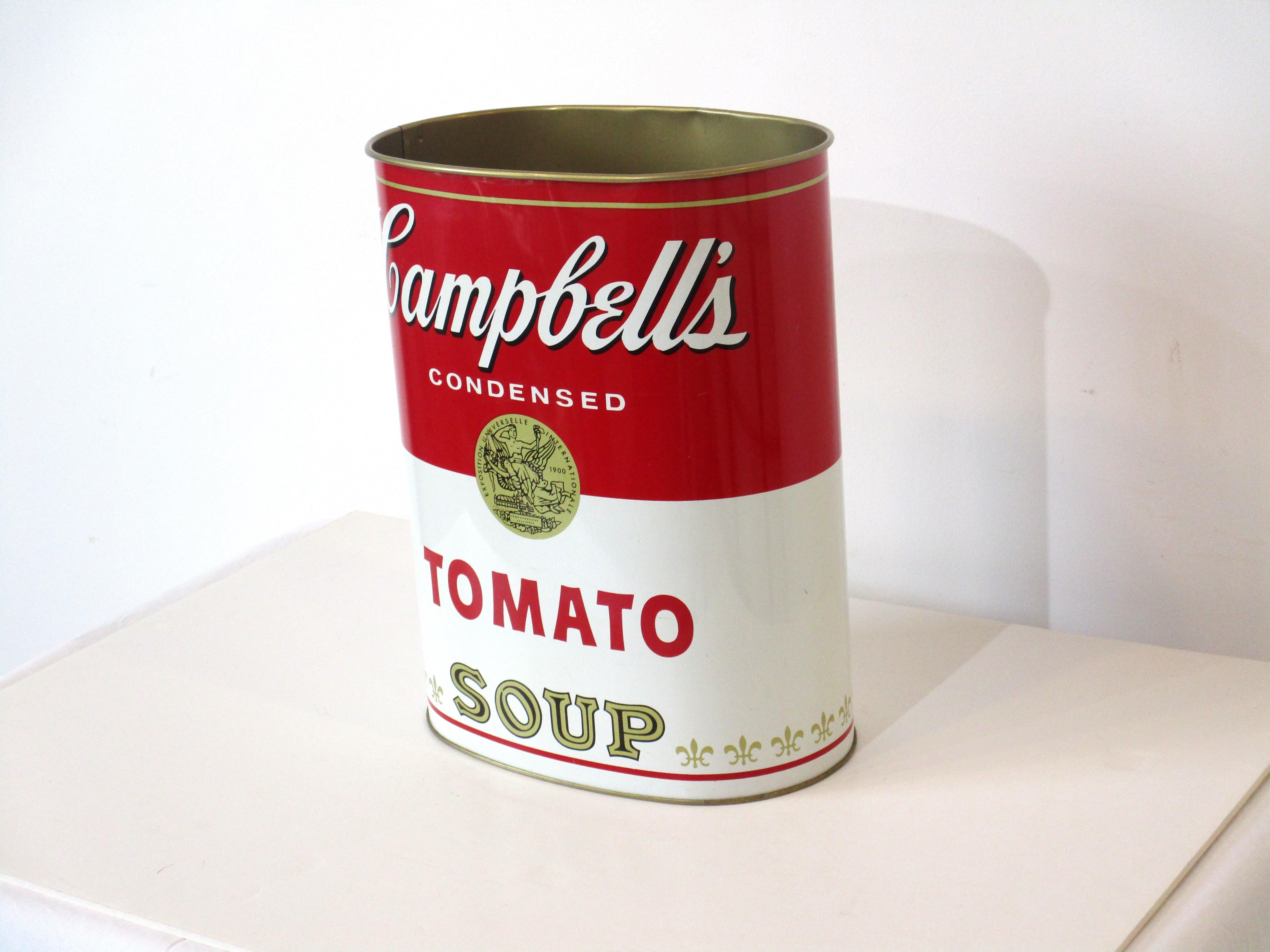 Modern Pop Art Campbell's Soup Trash Can after Warhol