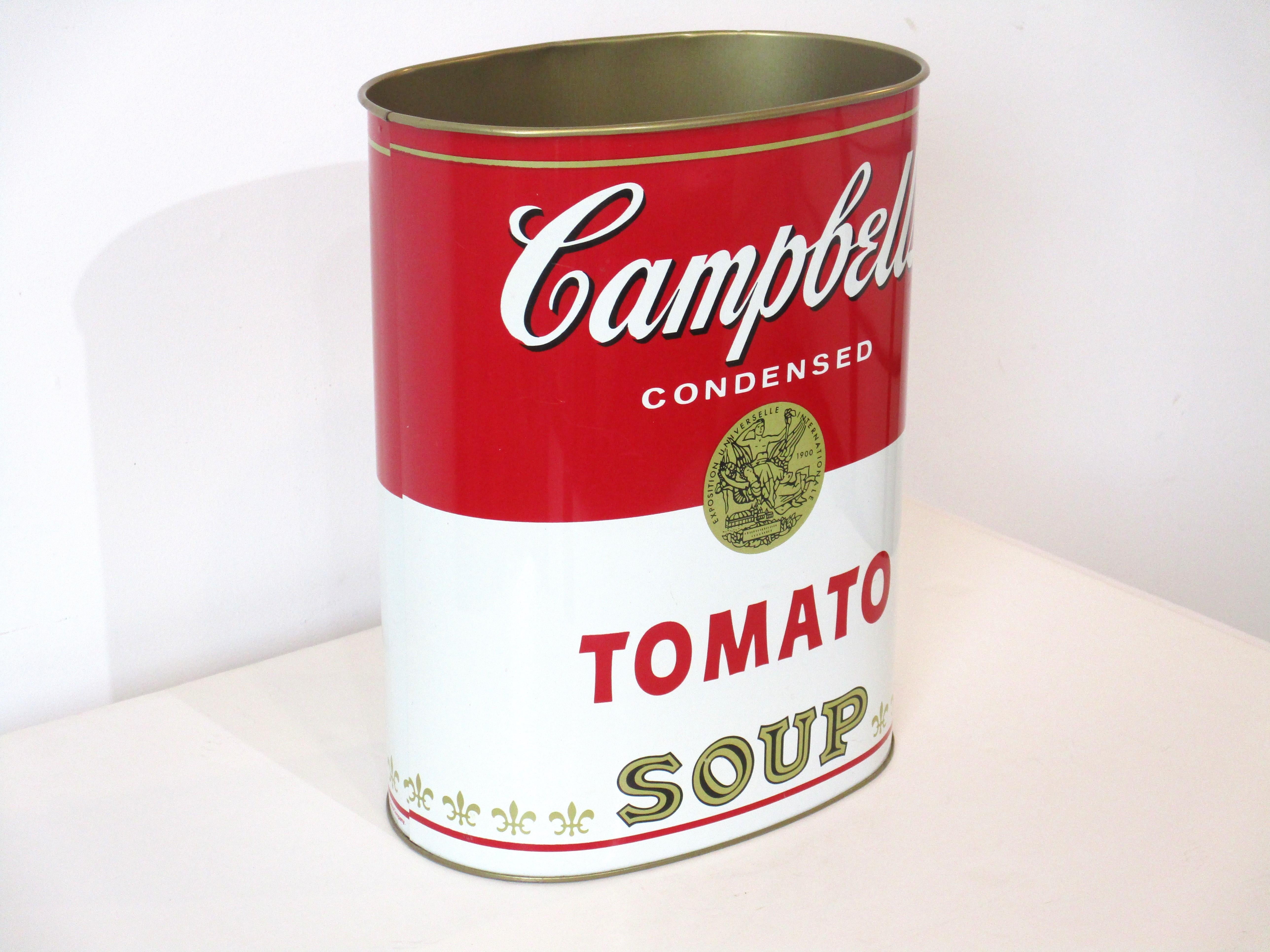 Pop Art Campbell's Soup Trash Can after Warhol In Good Condition In Cincinnati, OH
