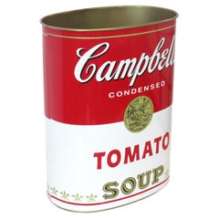 Vintage Pop Art Campbell's Soup Trash Can after Warhol