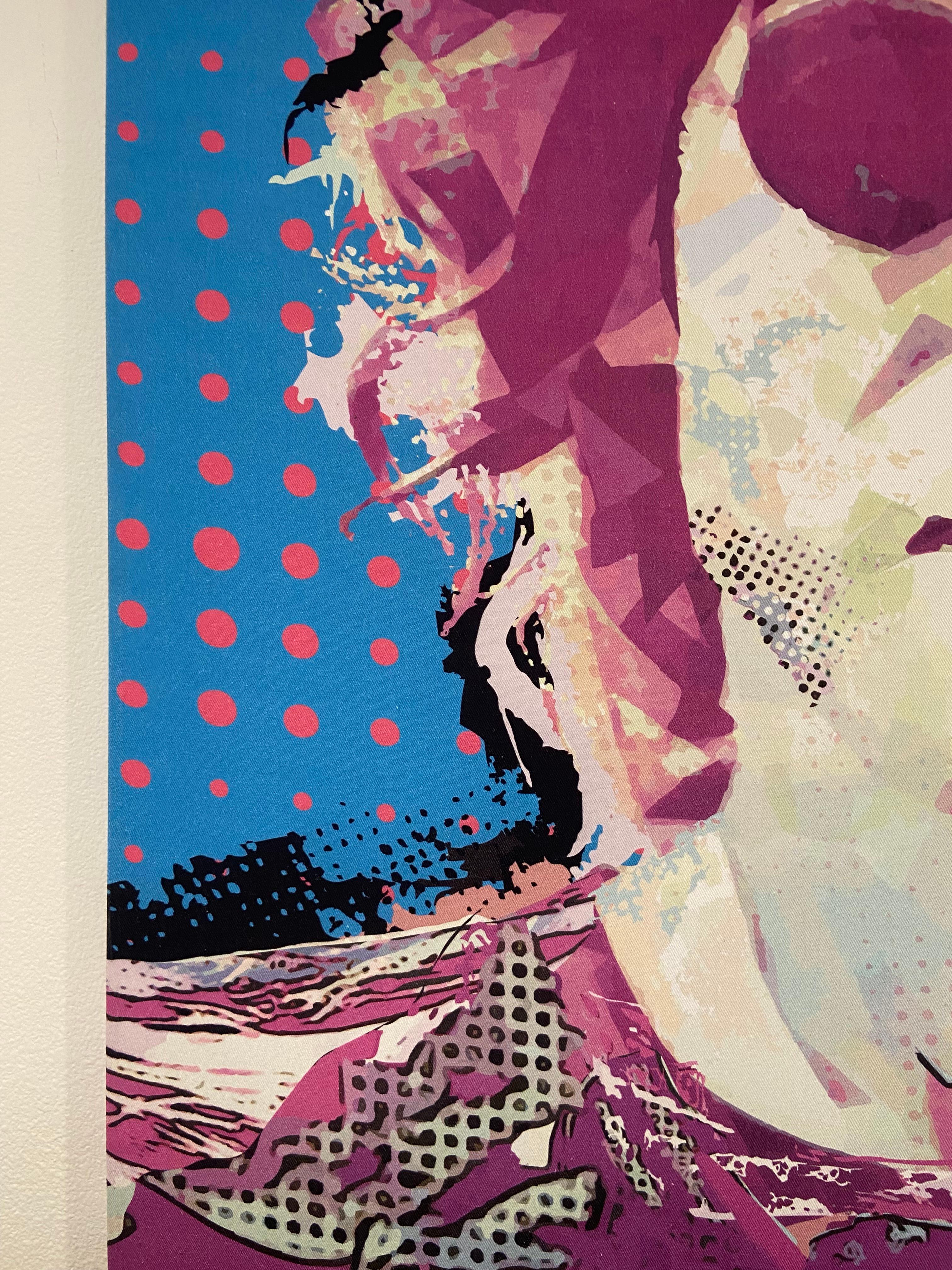 Pop Art Canvas John Lennon Painting Marize Koerich For Sale 1