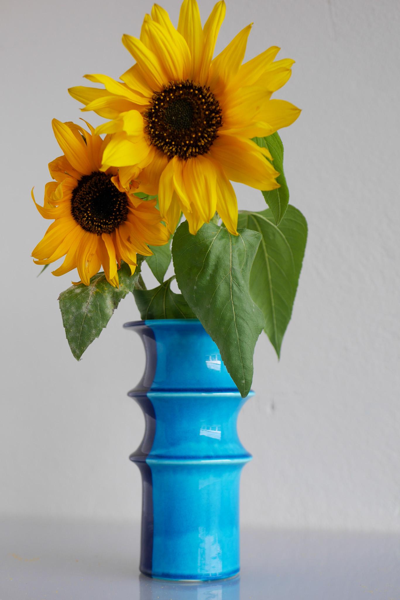 Mid-Century Modern POP art ceramic vase by Inger Persson for Rörstrand, Sweden