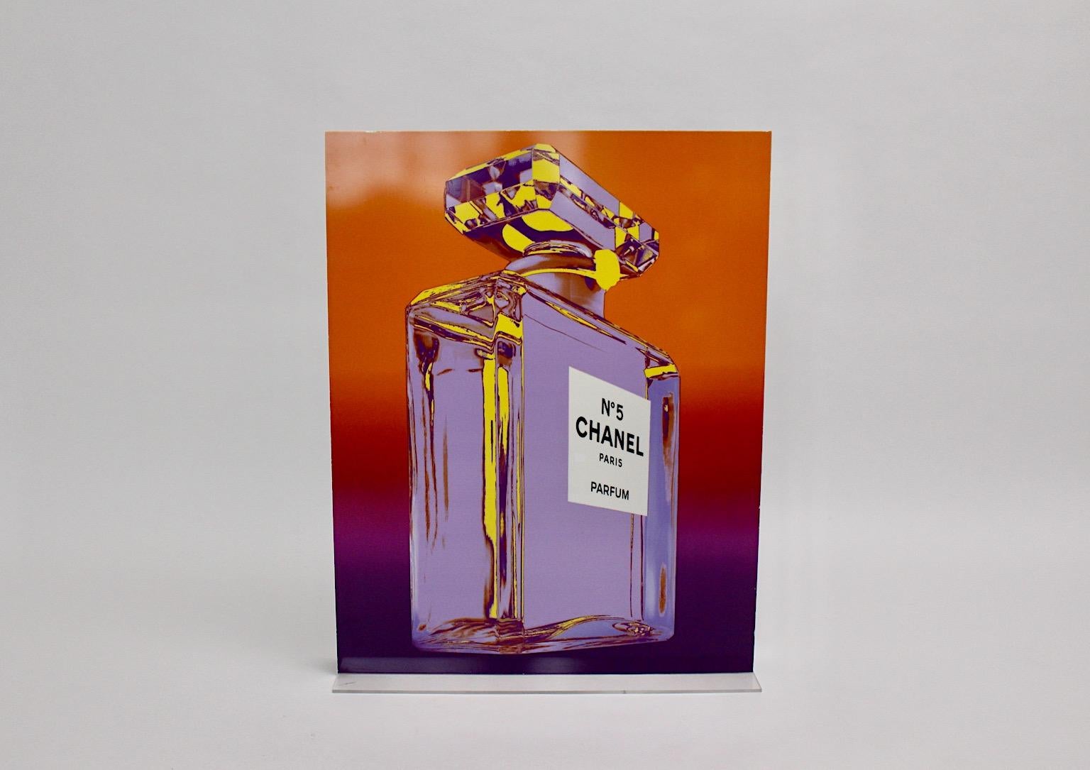 Pop Art Chanel No. 5 Vintage Advertising Lighting Display after Andy Warhol 1999 For Sale 8