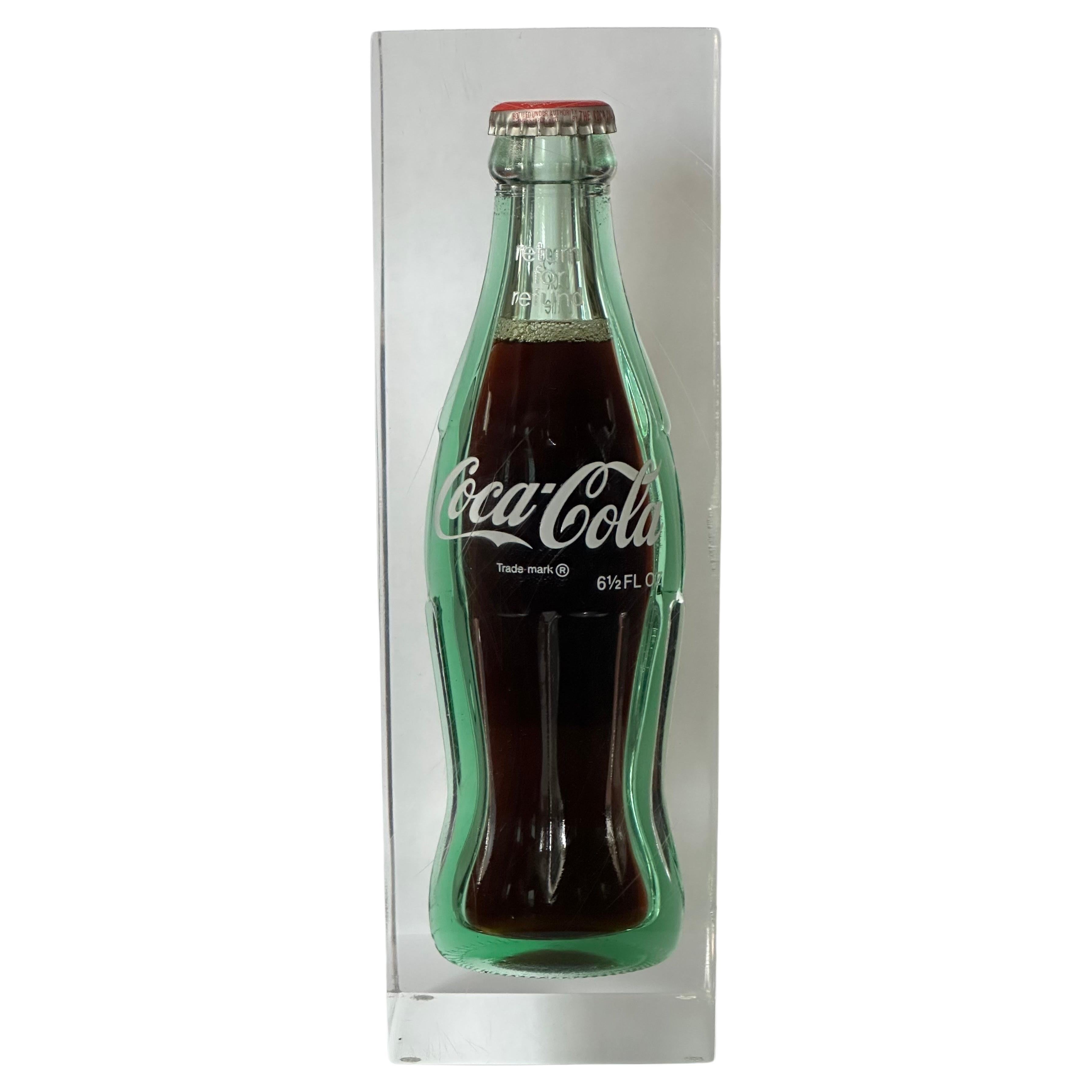 Pop Art „Coca Cola“/Kaffeeflasche in Lucite-Skulptur / Briefbeschwerer 10