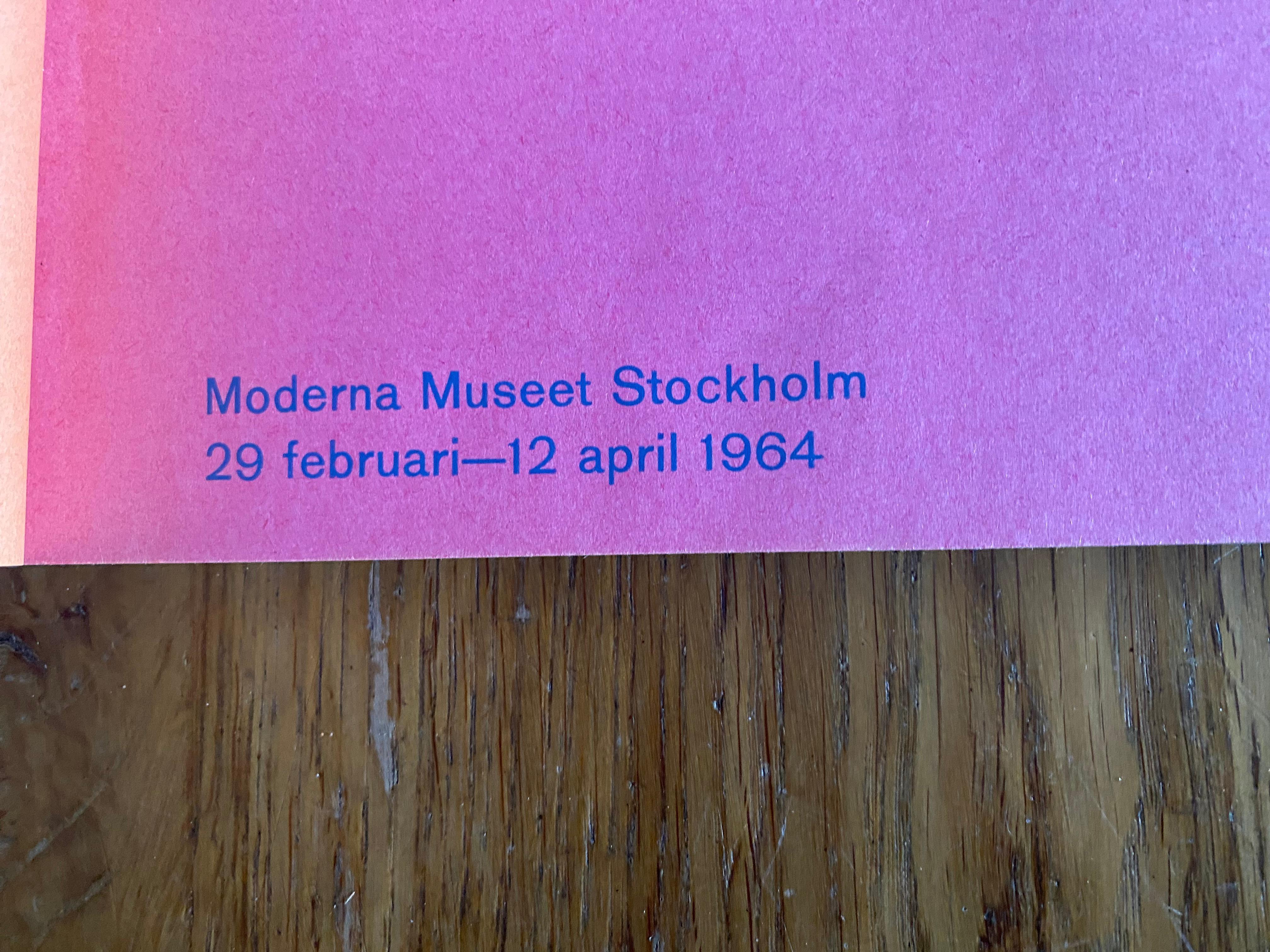 Swedish Pop Art Exhibition Catalogue 1964 Stockholm Museum of Modern Art For Sale