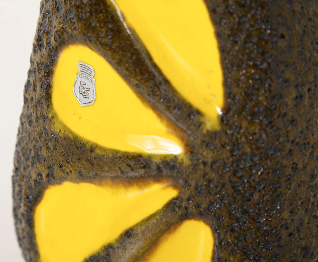 Mid-Century Modern Pop-Art Fat Lava Ceramic Vase Germany designed by Emons and Sohne Germany