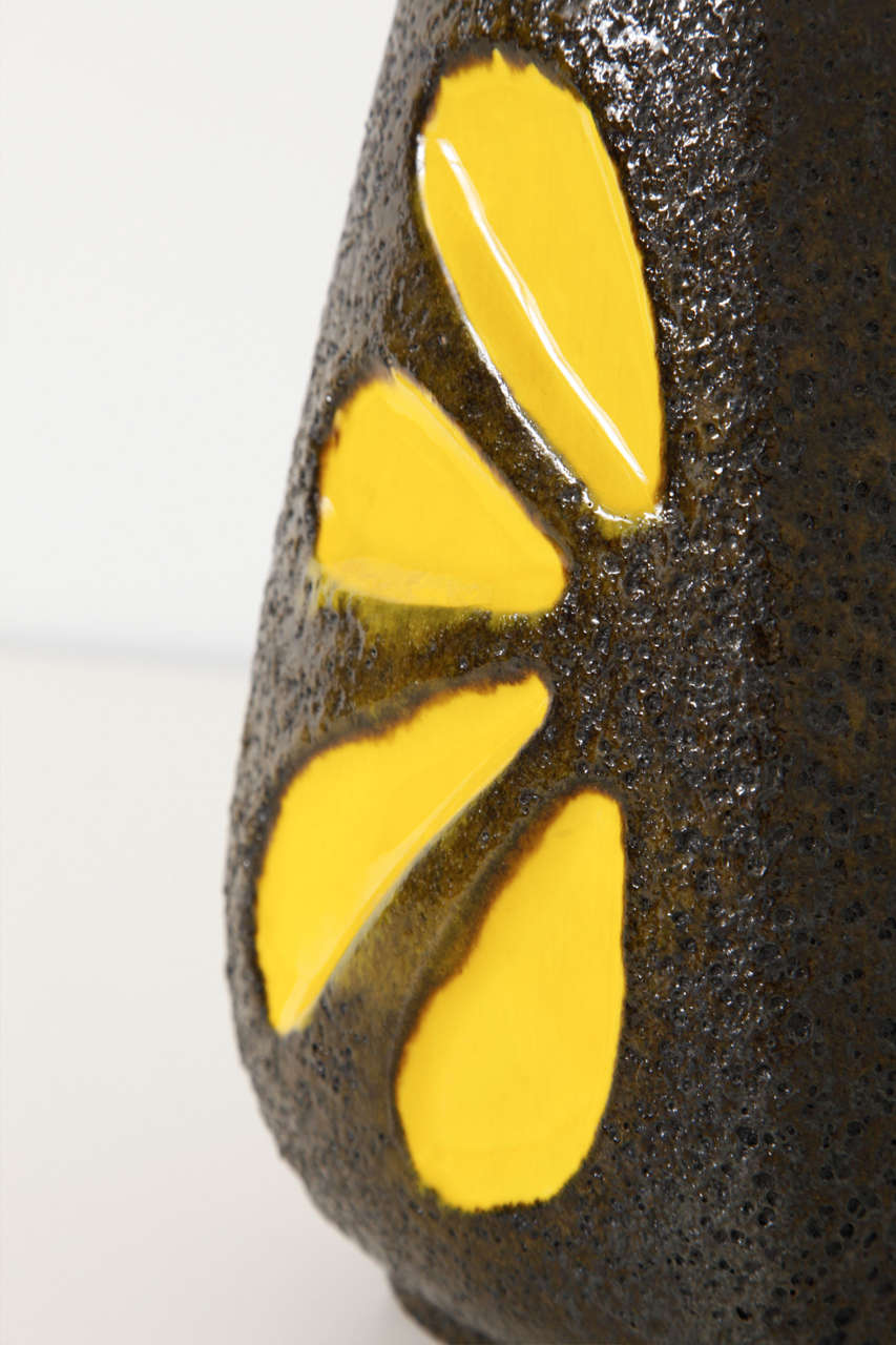 Glazed Pop-Art Fat Lava Ceramic Vase Germany designed by Emons and Sohne Germany