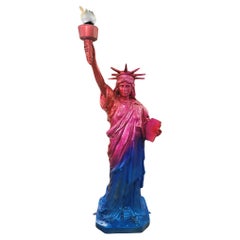 Pop Art Fiber Glass Statue Of Liberty Floor Lamp