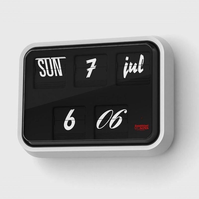 British Pop Art Font Clock Set 3 Sizes - Calendar + Flip Typeface by Established & Sons 
