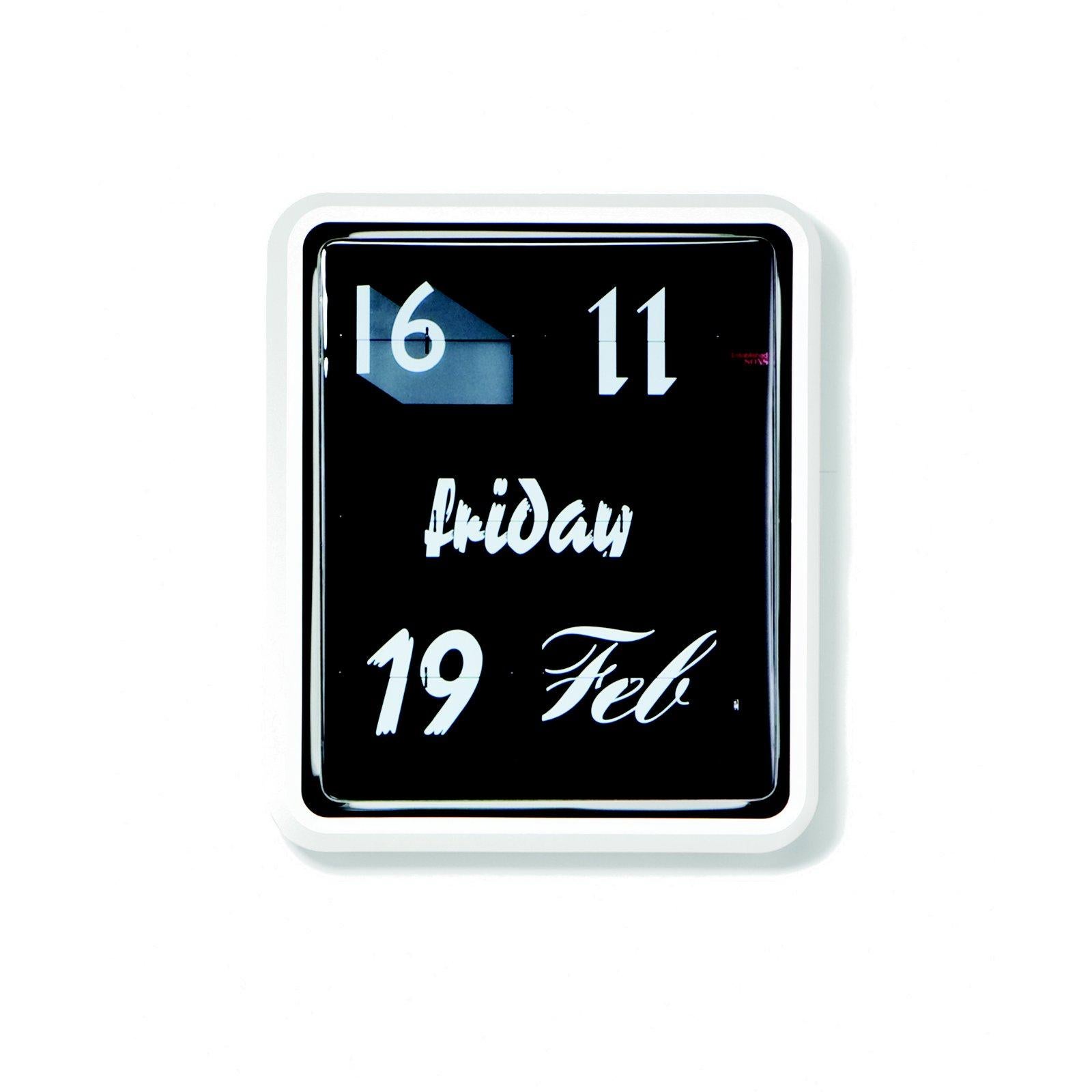 Pop Art Font Clock Set 3 Sizes - Calendar + Flip Typeface by Established & Sons  1